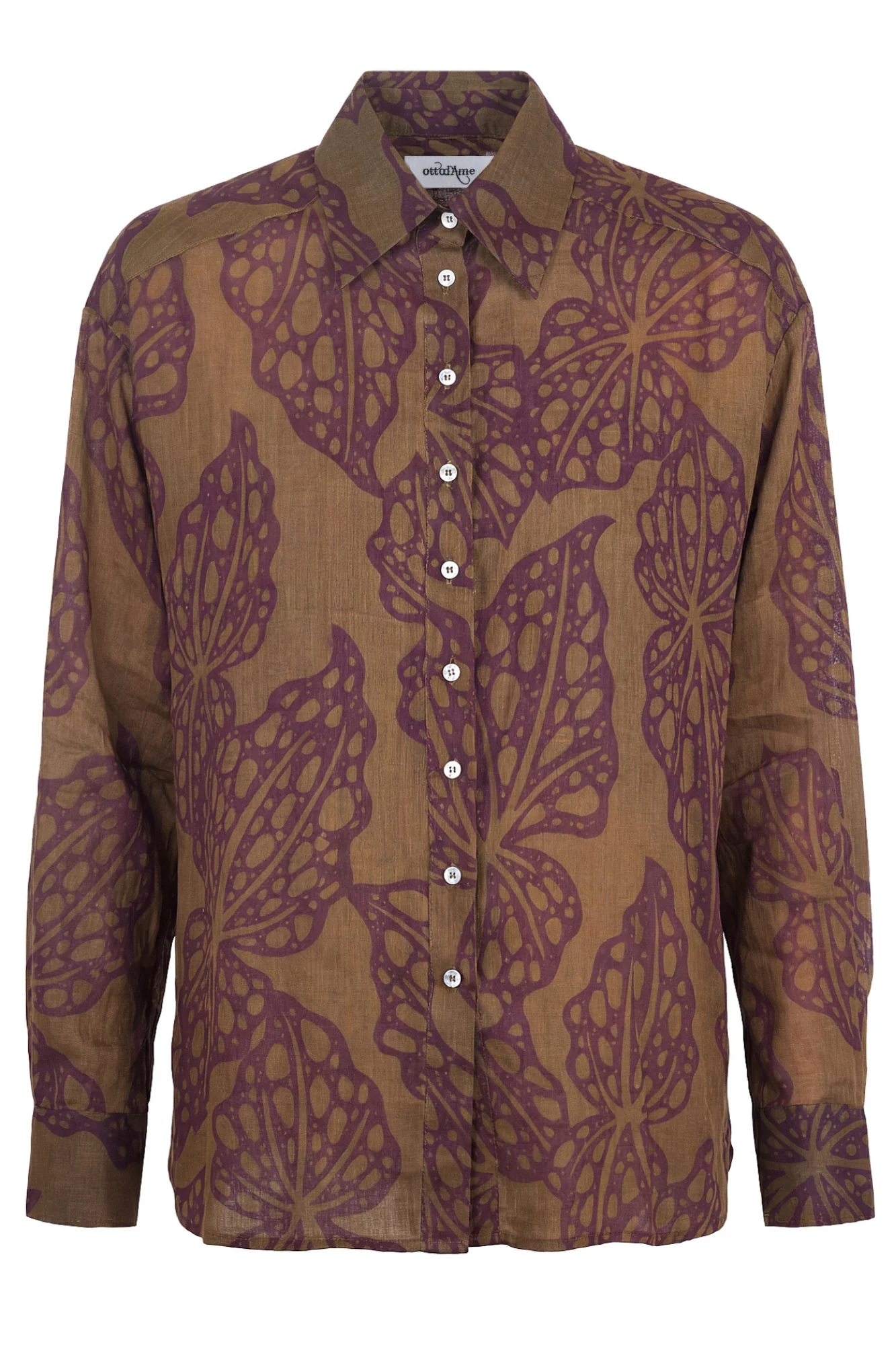 Ottod'ame - Camicia - 470784 - Verde/Viola