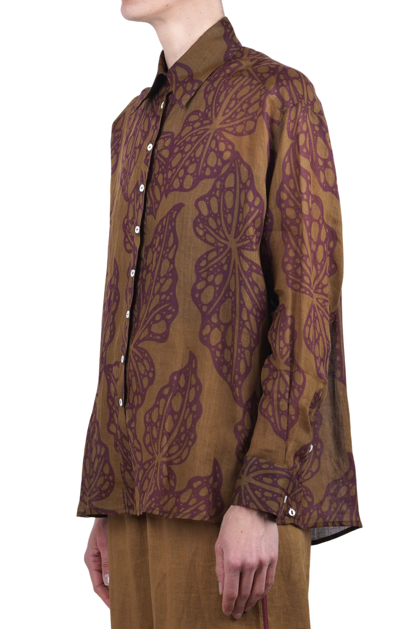 Ottod'ame - Camicia - 470784 - Verde/Viola - Image 4