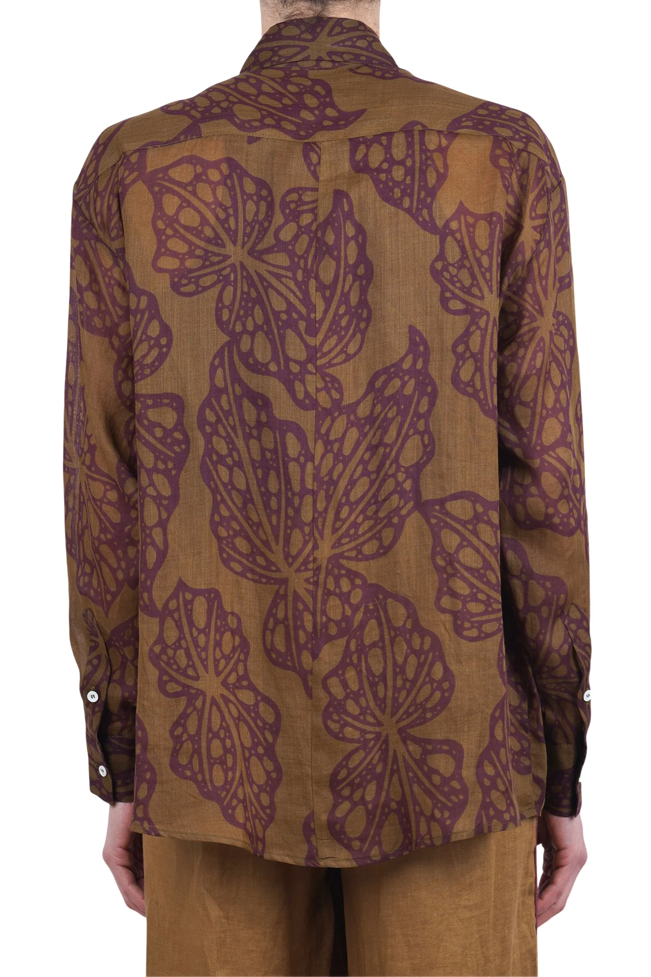 Ottod'ame - Camicia - 470784 - Verde/Viola - Image 5