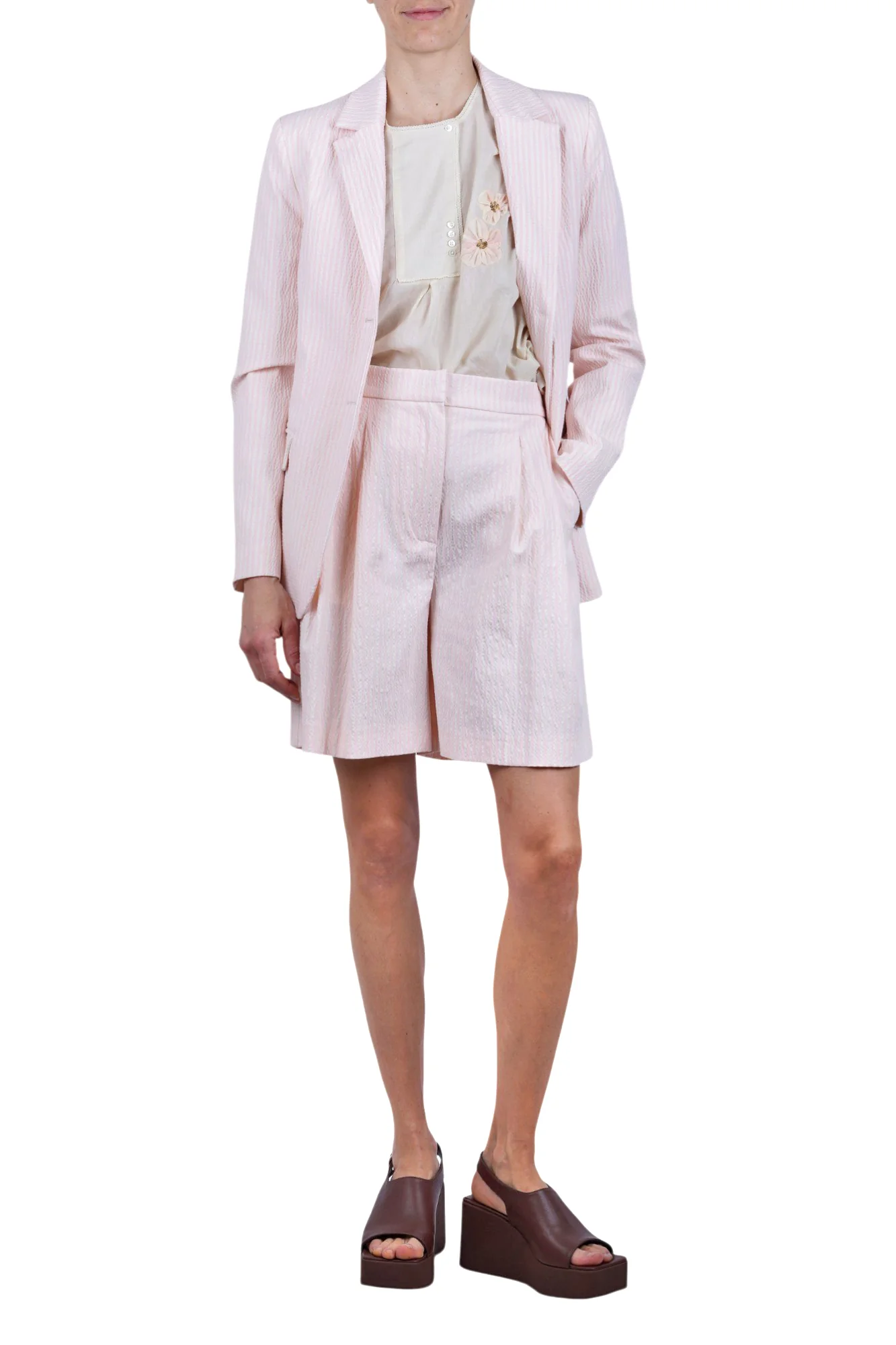 Ottod'ame - Giacca - 470731 - Rosa/Latte - Image 2