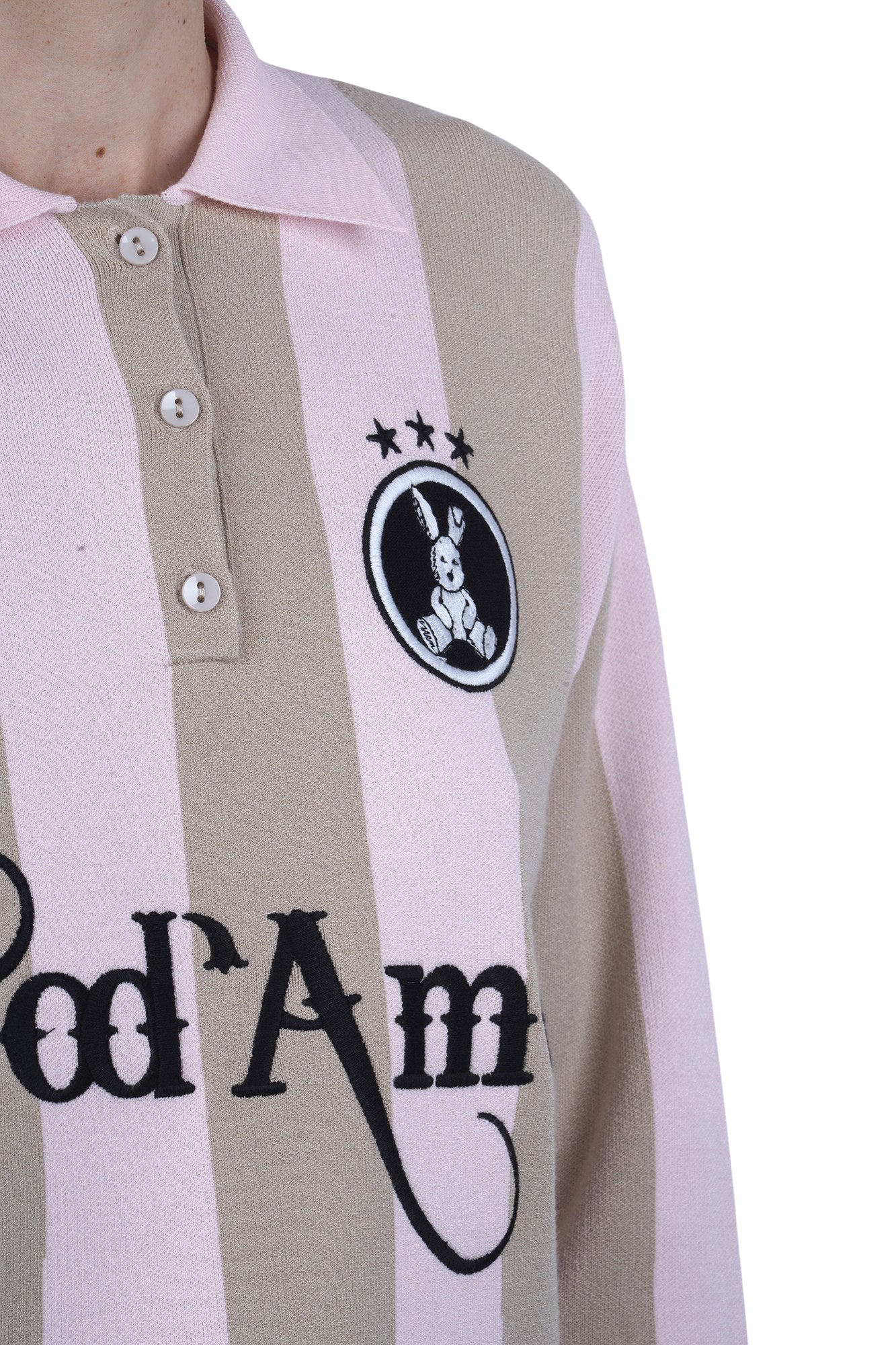 Ottod'ame - Maglia - 470771 - Beige/Rosa - Image 6