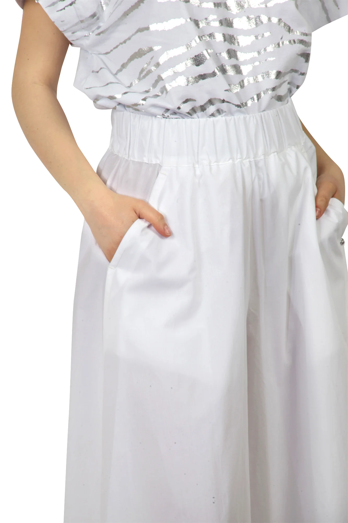 Ottod'ame - Pantalone - 450353 - Bianco - Image 6