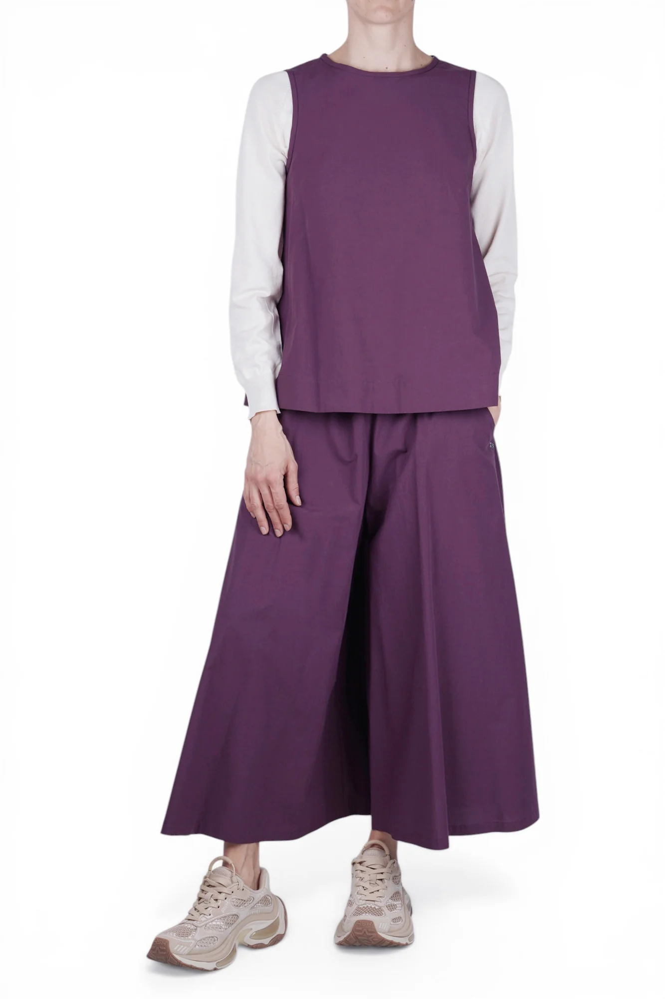Ottod'ame - Pantalone - 470711 - Prugna - Image 2