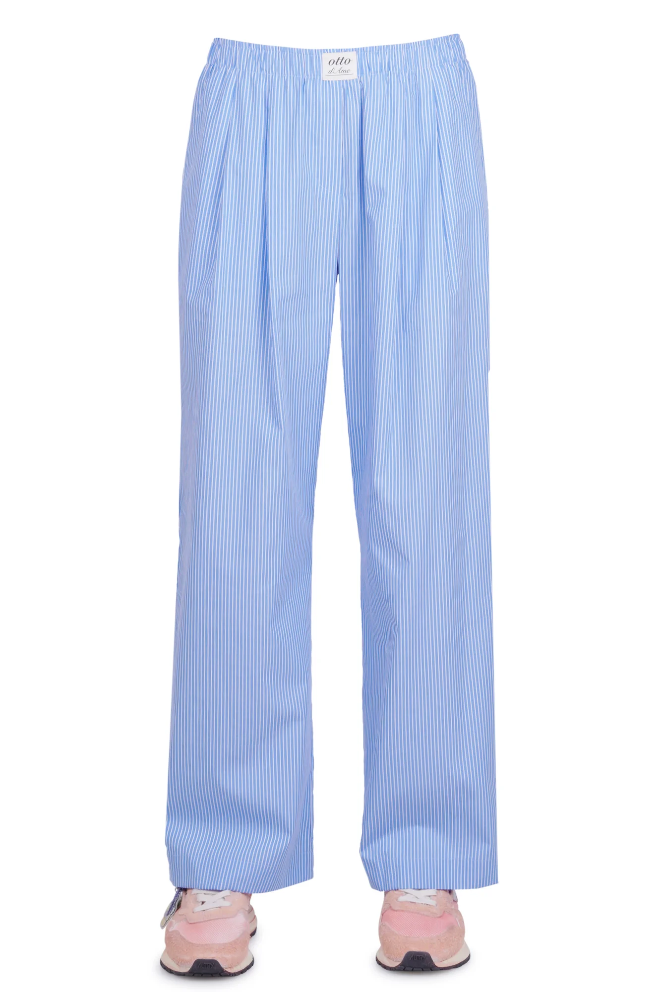 Ottod'ame - Pantalone - 470730 - Azzurro/Bianco - Image 3