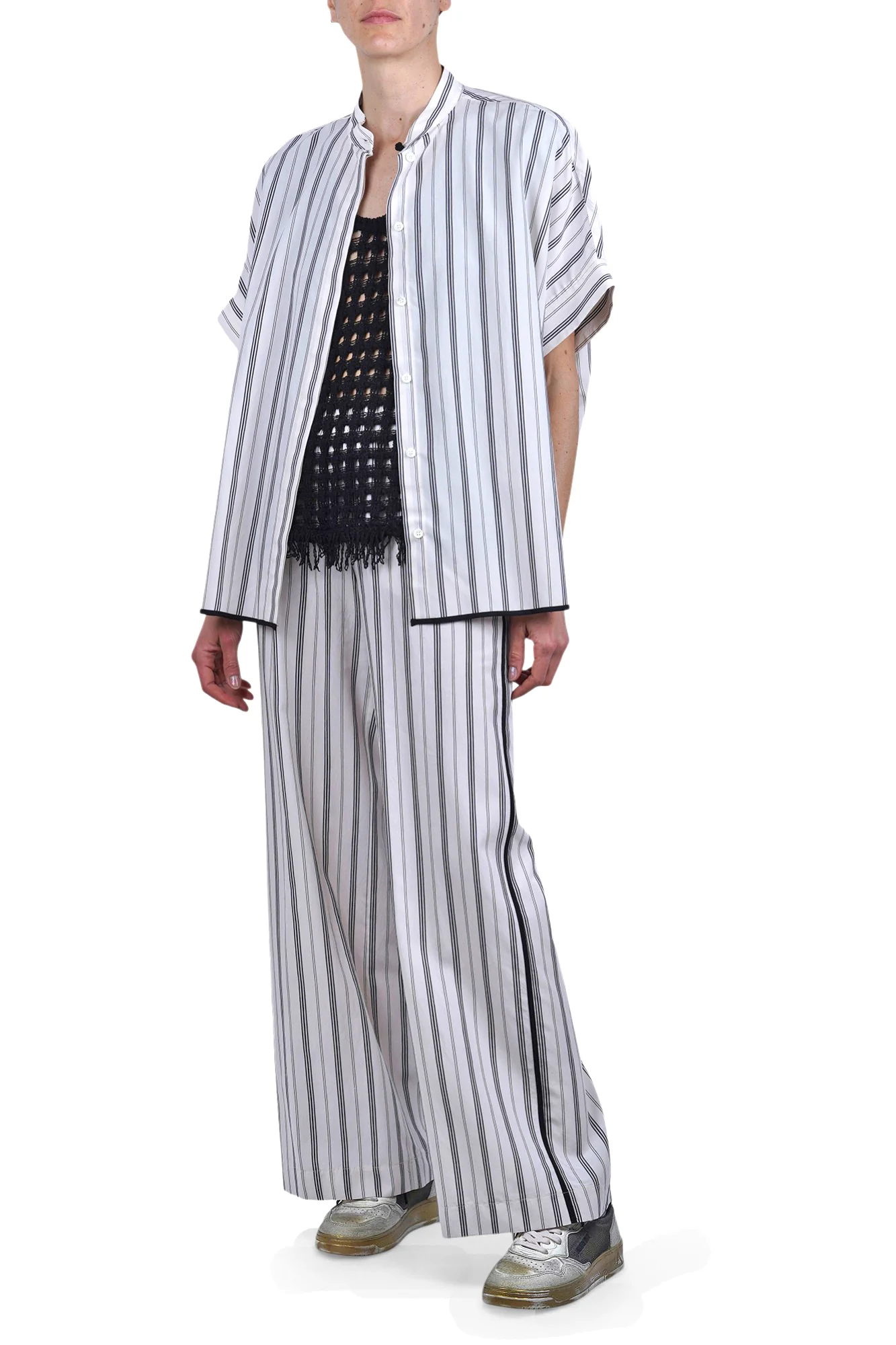 Ottod'ame - Pantalone - 470768 - Latte/Nero - Image 2