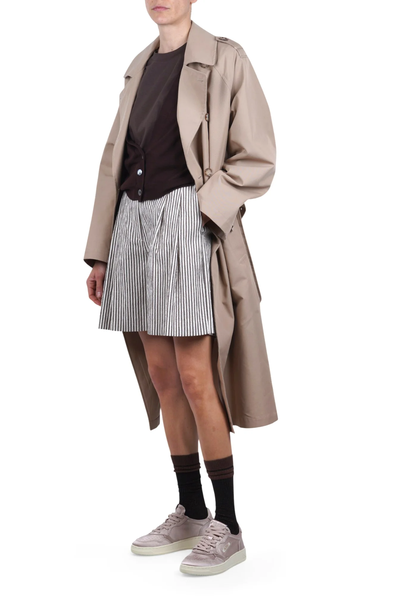 Ottod'ame - Shorts - 470732 - Bianco/Cioccolato - Image 2