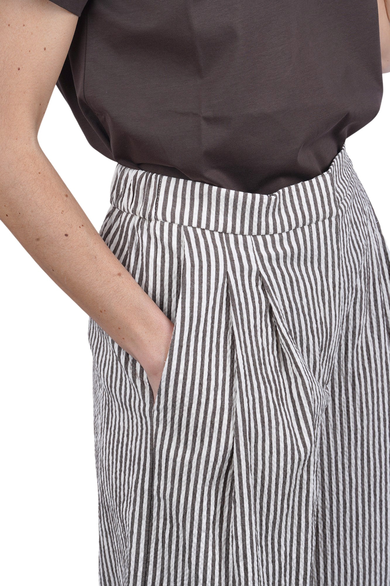 Ottod'ame - Shorts - 470732 - Bianco/Cioccolato - Image 6