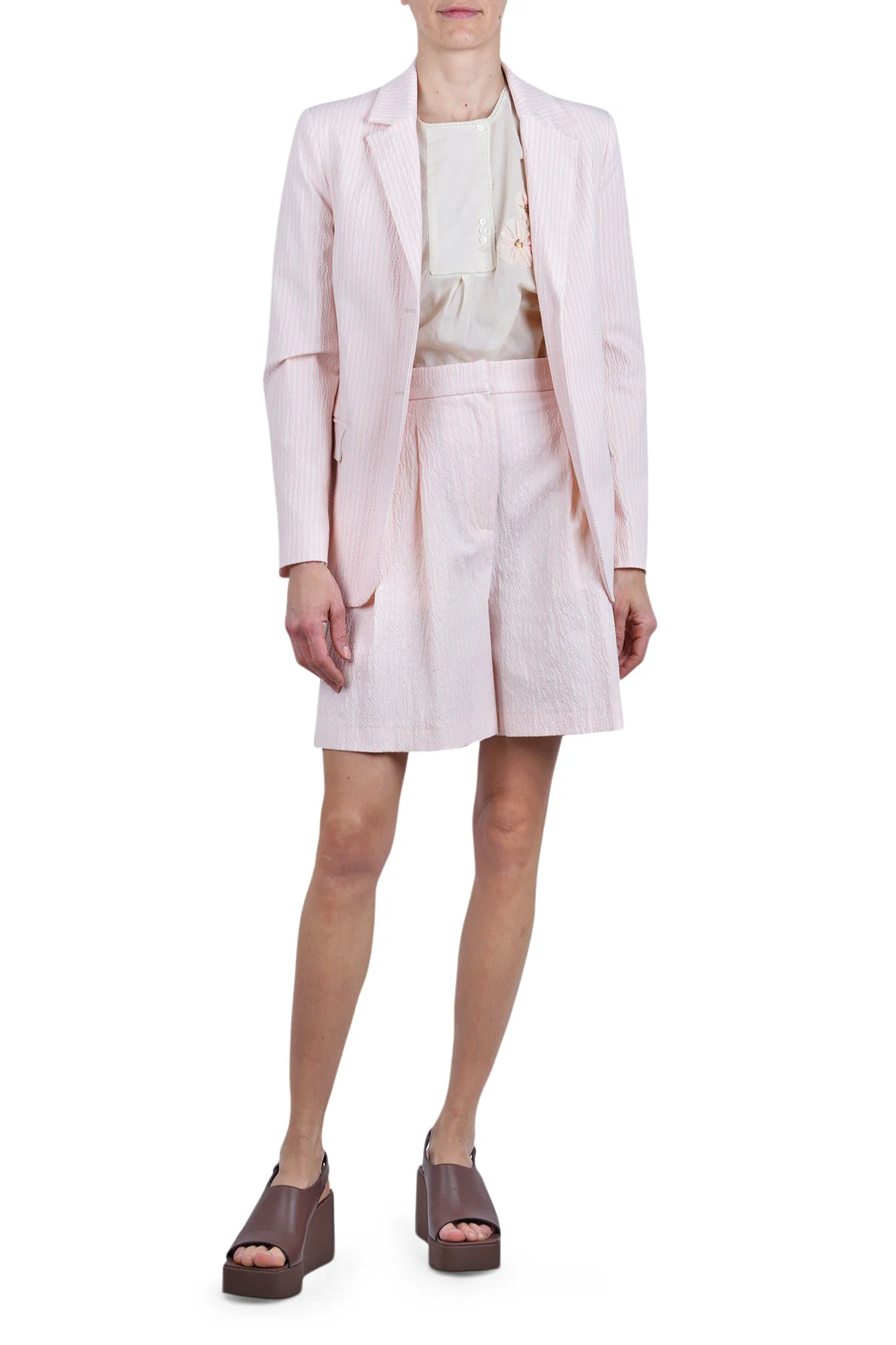 Ottod'ame - Shorts - 470732 - Rosa/Latte - Image 2