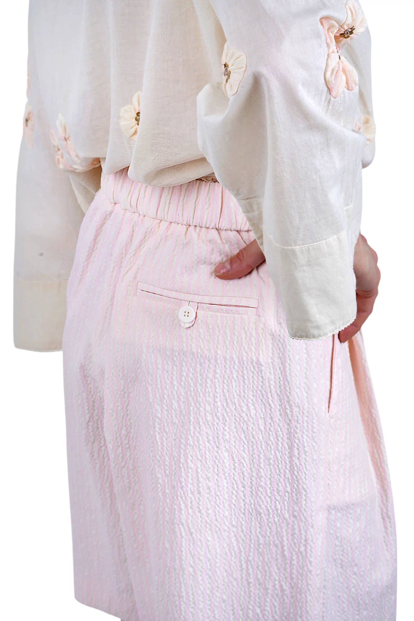 Ottod'ame - Shorts - 470732 - Rosa/Latte - Image 6