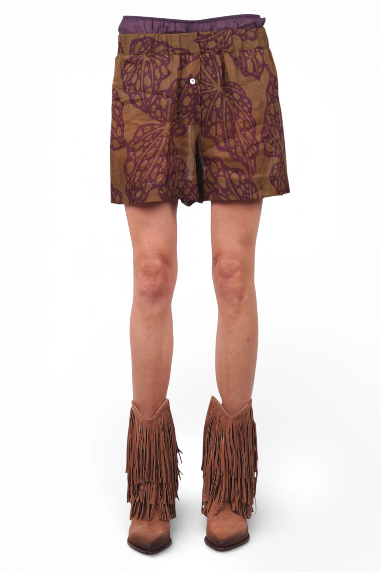 Ottod'ame - Shorts - 470785 - Verde/Viola - Image 3