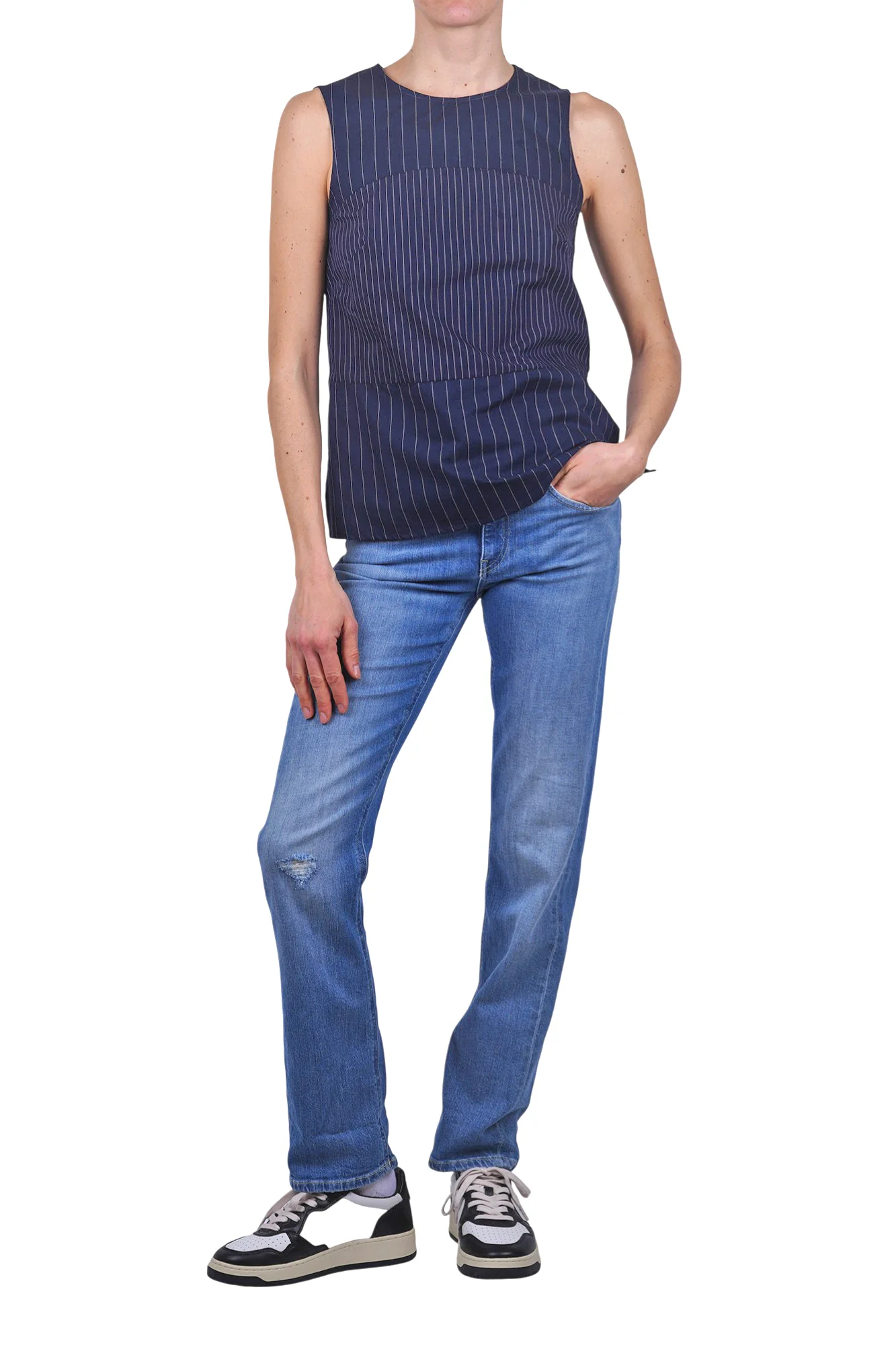 Ottod'ame - Top - 470791 - Blu - Image 2