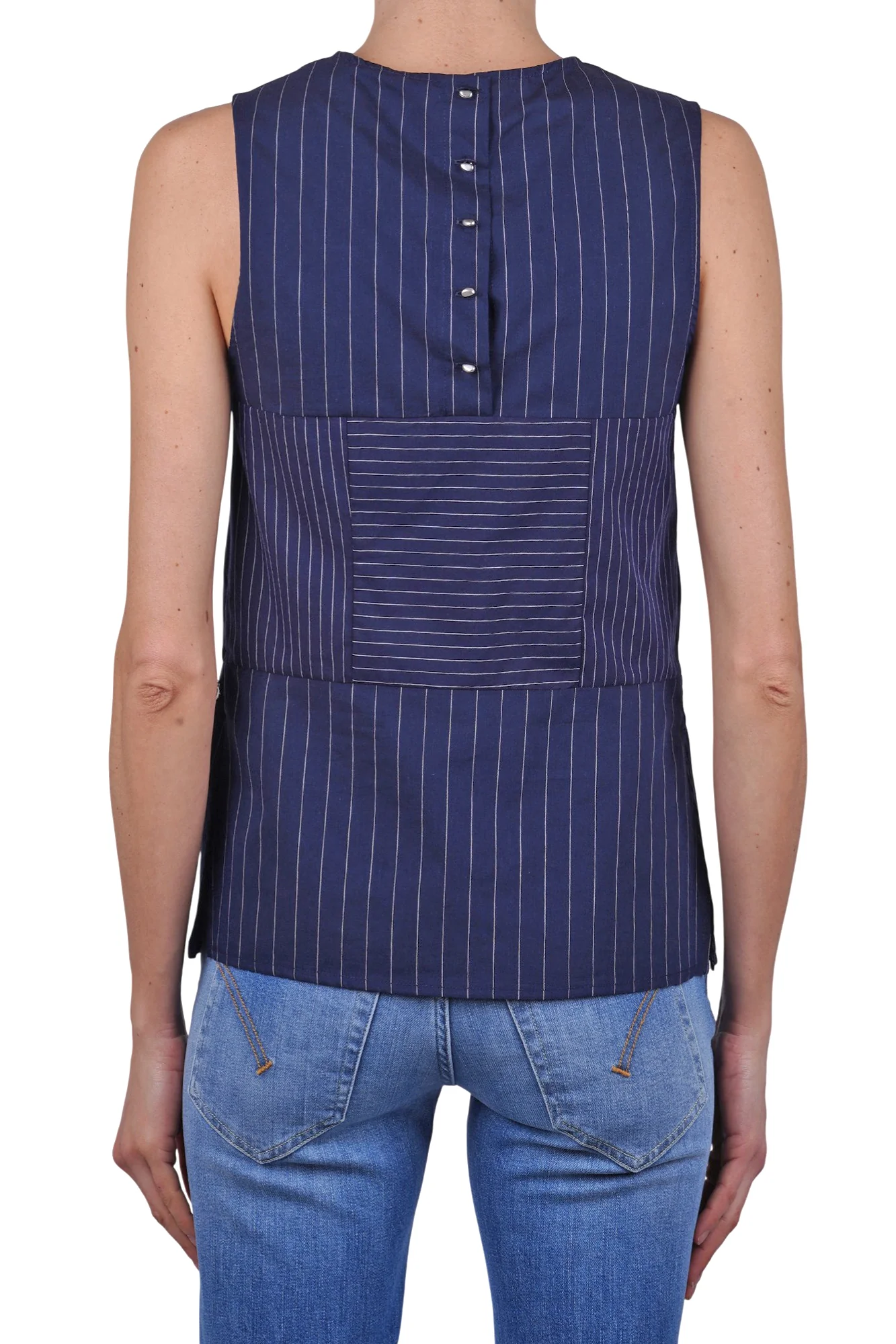 Ottod'ame - Top - 470791 - Blu - Image 5