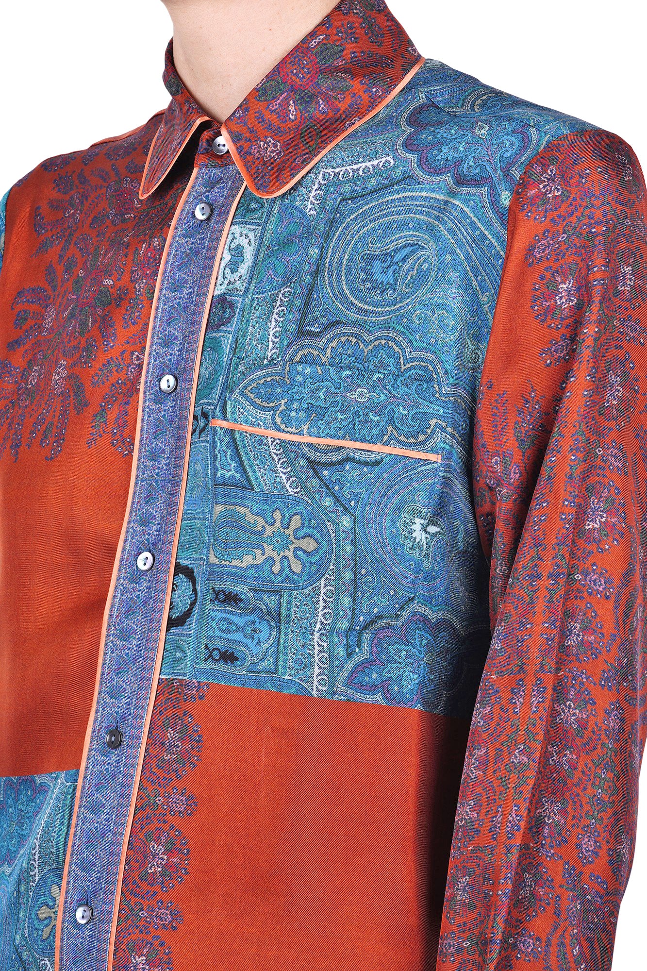 Pierre-Louis Mascia - Camicia - 470089 - Blu/Ruggine - Image 6