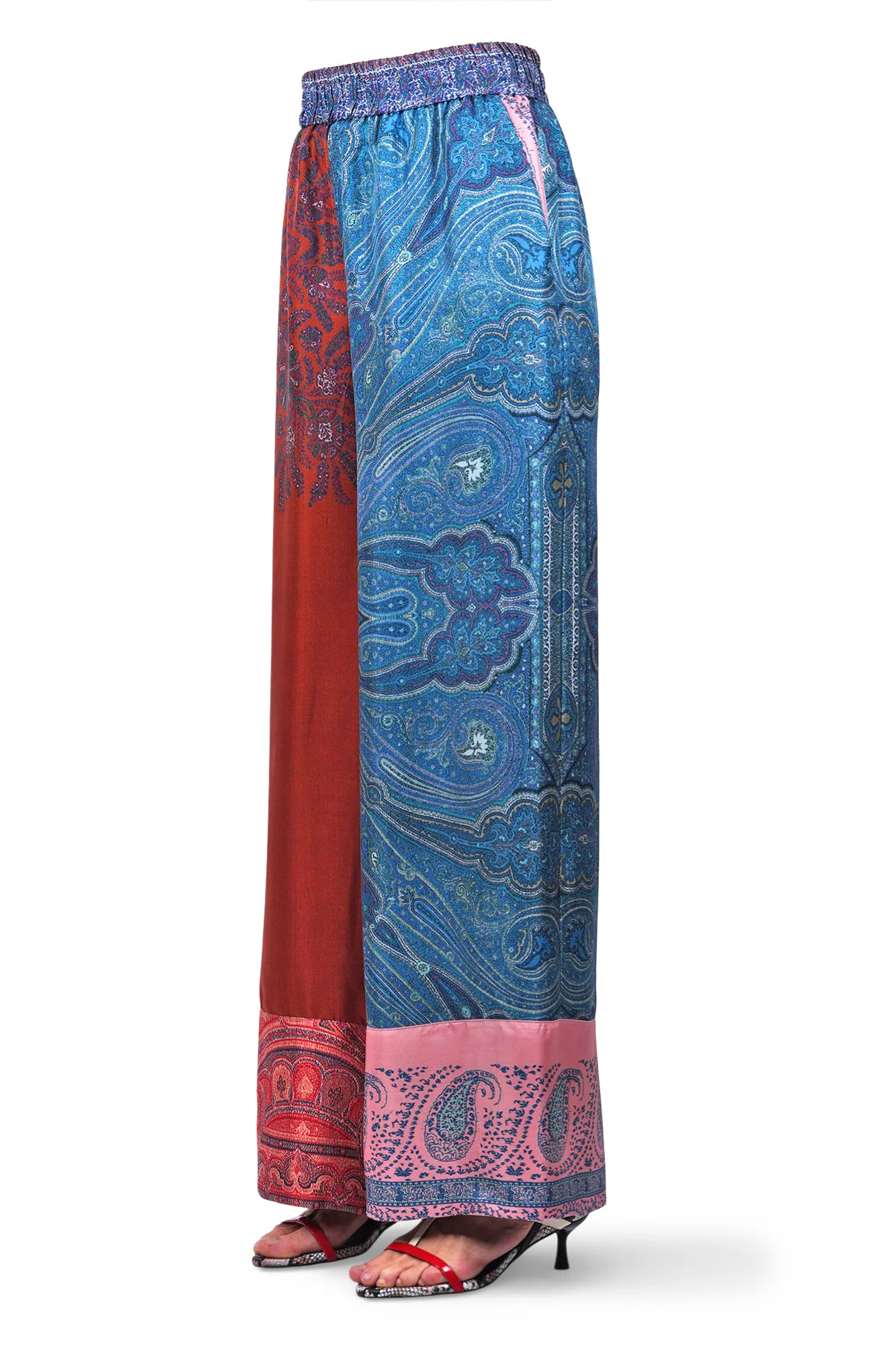 Pierre-Louis Mascia - Pantalone - 470088 - Blu/Ruggine - Image 4