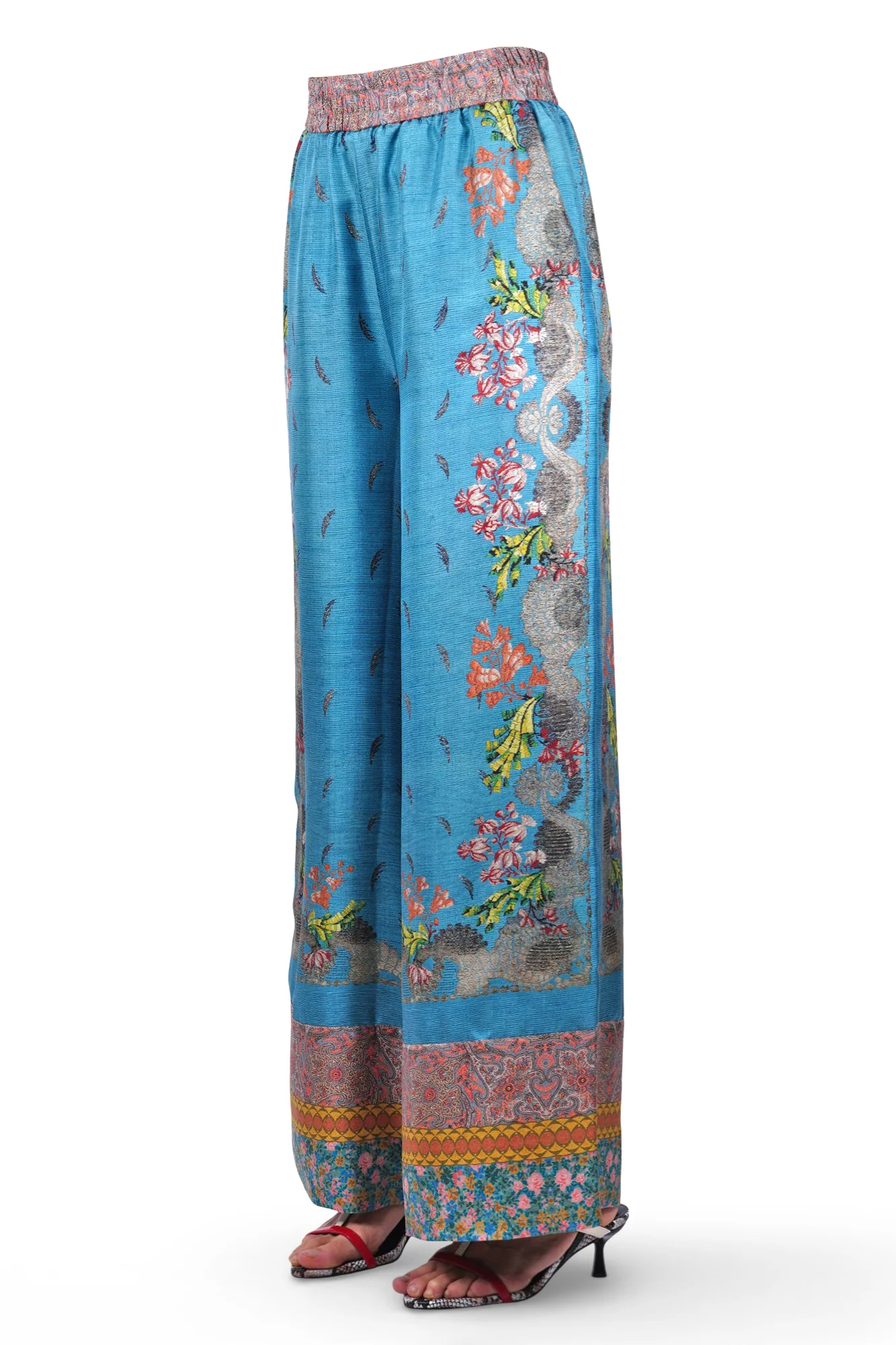 Pierre-Louis Mascia - Pantalone - 470093 - Fantasia Turchese - Image 4