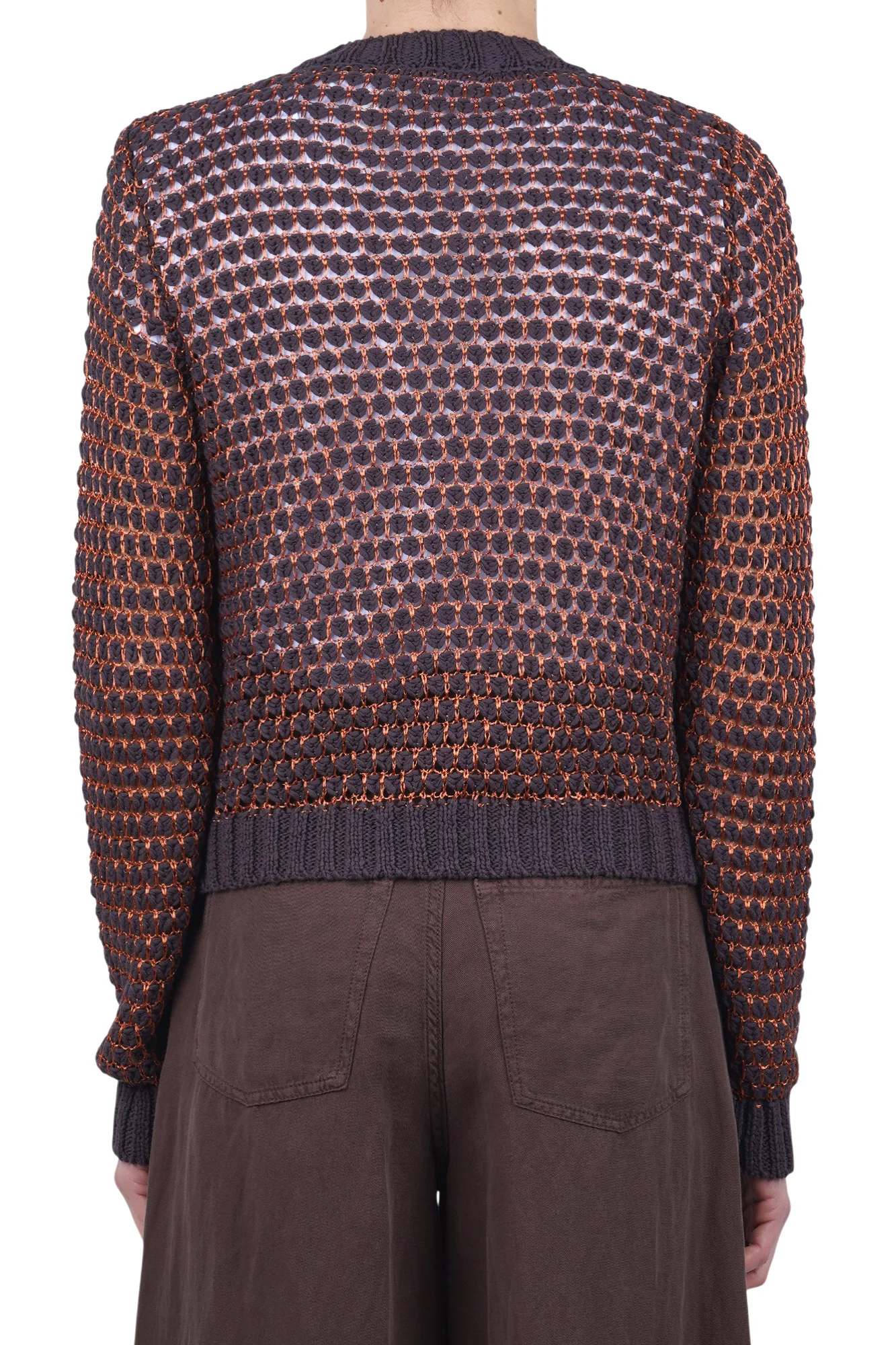 Roberto Collina - Cardigan - 470398 - Moro/Tabacco - Image 5