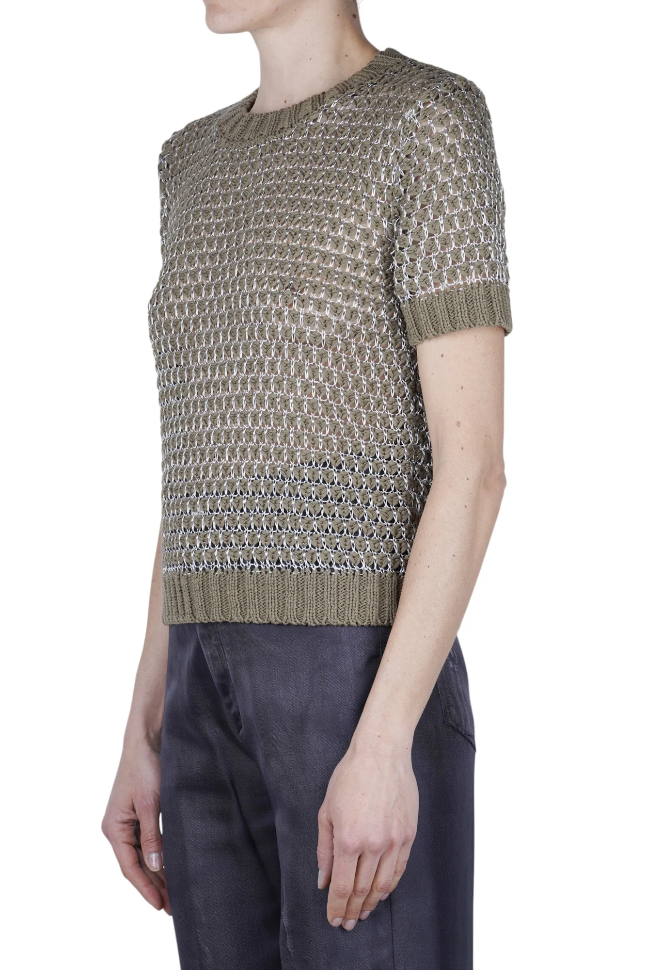 Roberto Collina - Maglia - 470392 - Argento/Militare - Image 4