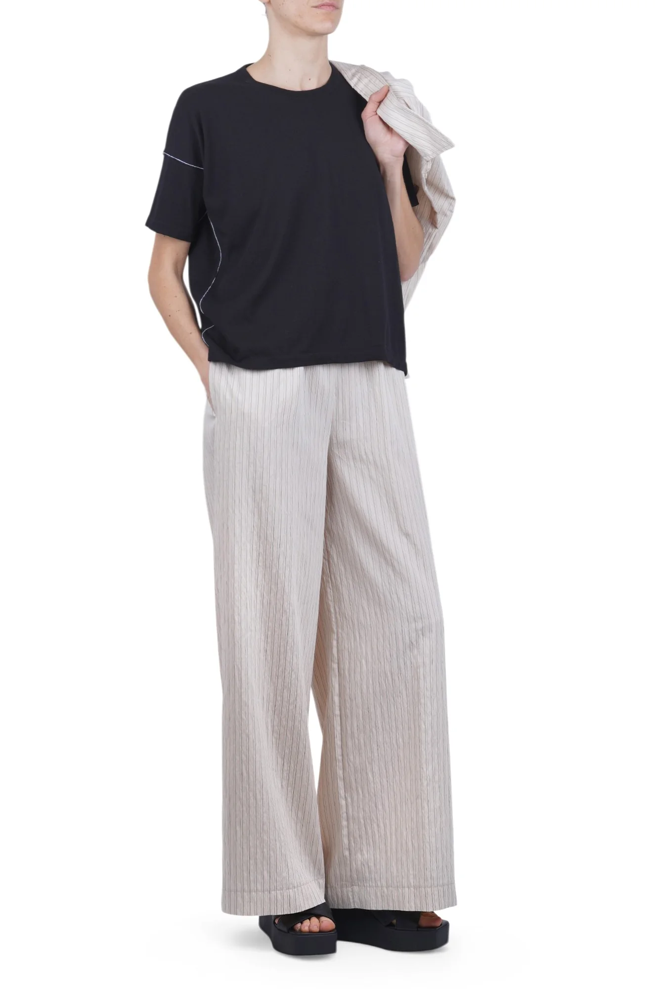 Roberto Collina - T-shirt - 470399 - Nero - Image 2