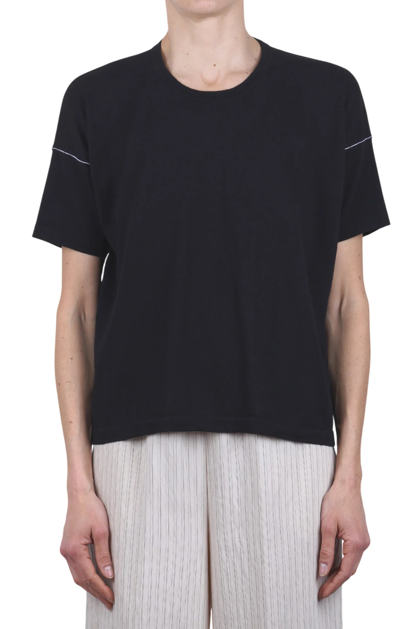 Roberto Collina - T-shirt - 470399 - Nero - Image 3
