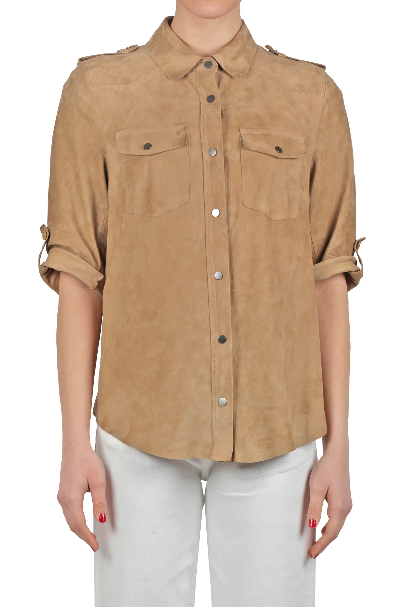 Salvatore Santoro - Giubbotto di pelle - 430403 - Beige - Image 3