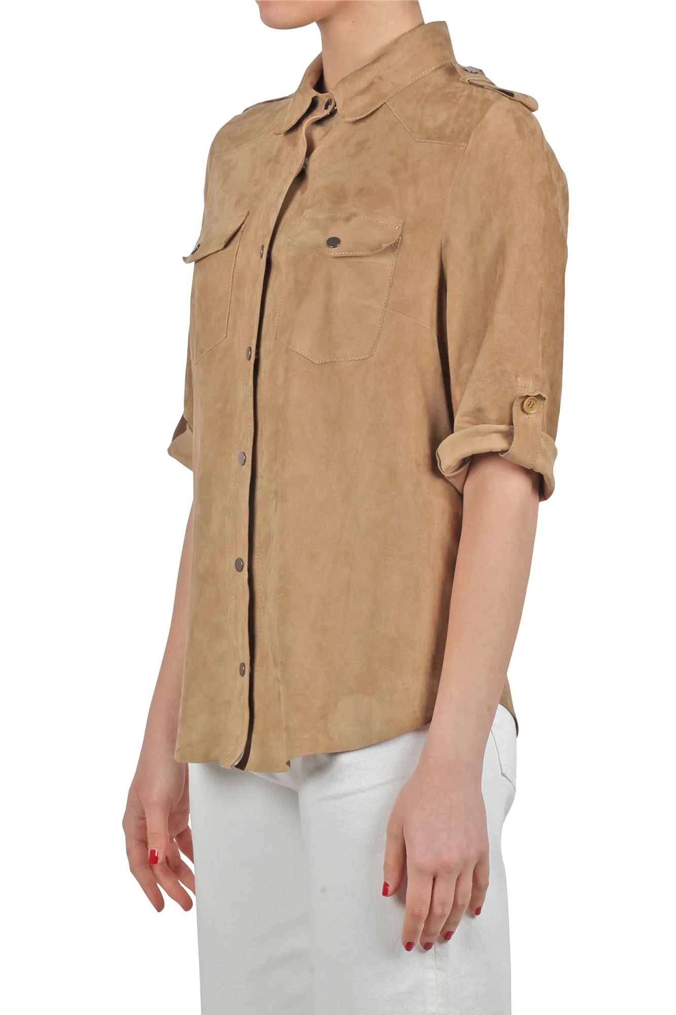 Salvatore Santoro - Giubbotto di pelle - 430403 - Beige - Image 4