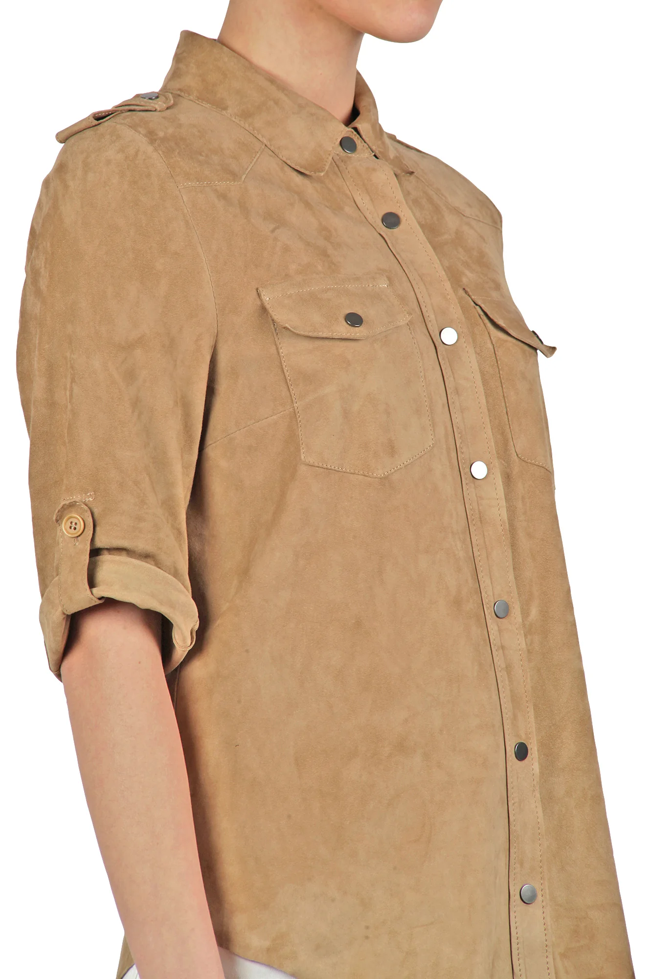Salvatore Santoro - Giubbotto di pelle - 430403 - Beige - Image 6