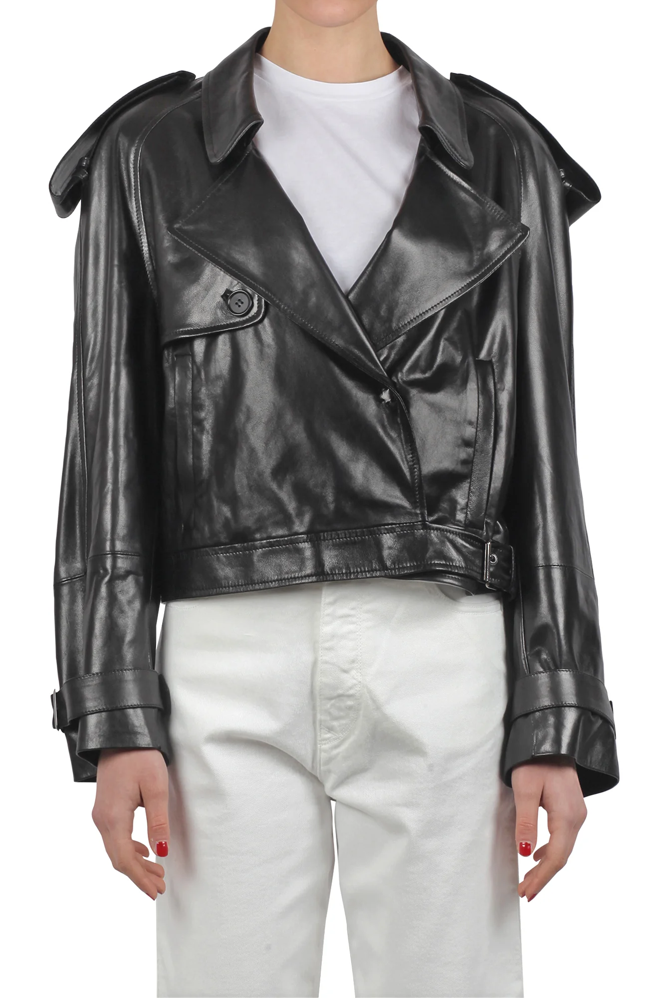 Salvatore Santoro - Giubbotto di pelle - 430404 - Nero - Image 3