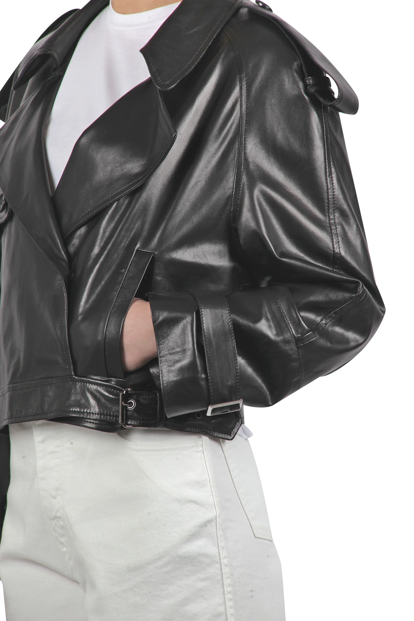 Salvatore Santoro - Giubbotto di pelle - 430404 - Nero - Image 6