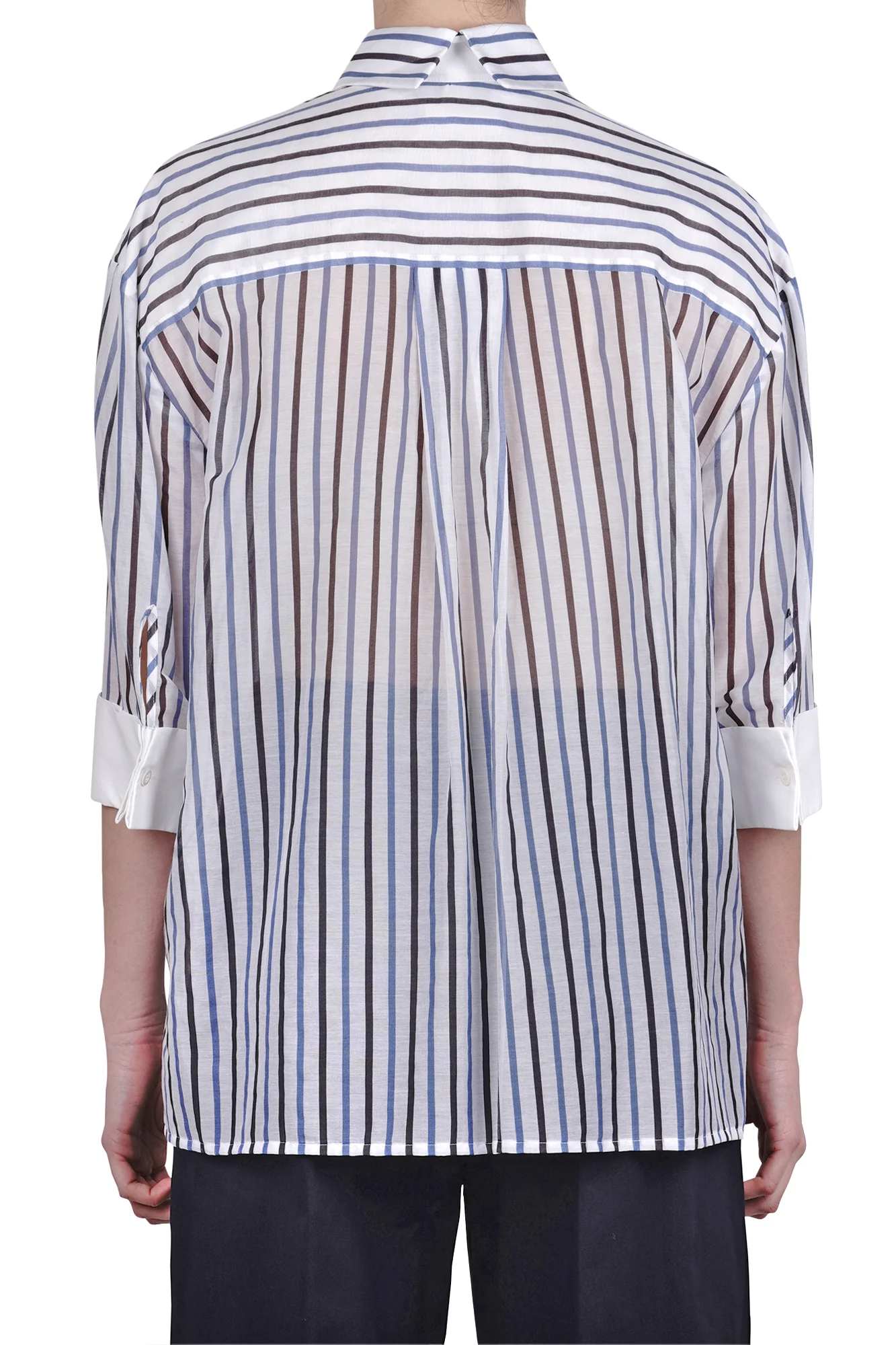 Semi Couture - Camicia - 470950 - Bianco/Marrone - Image 5