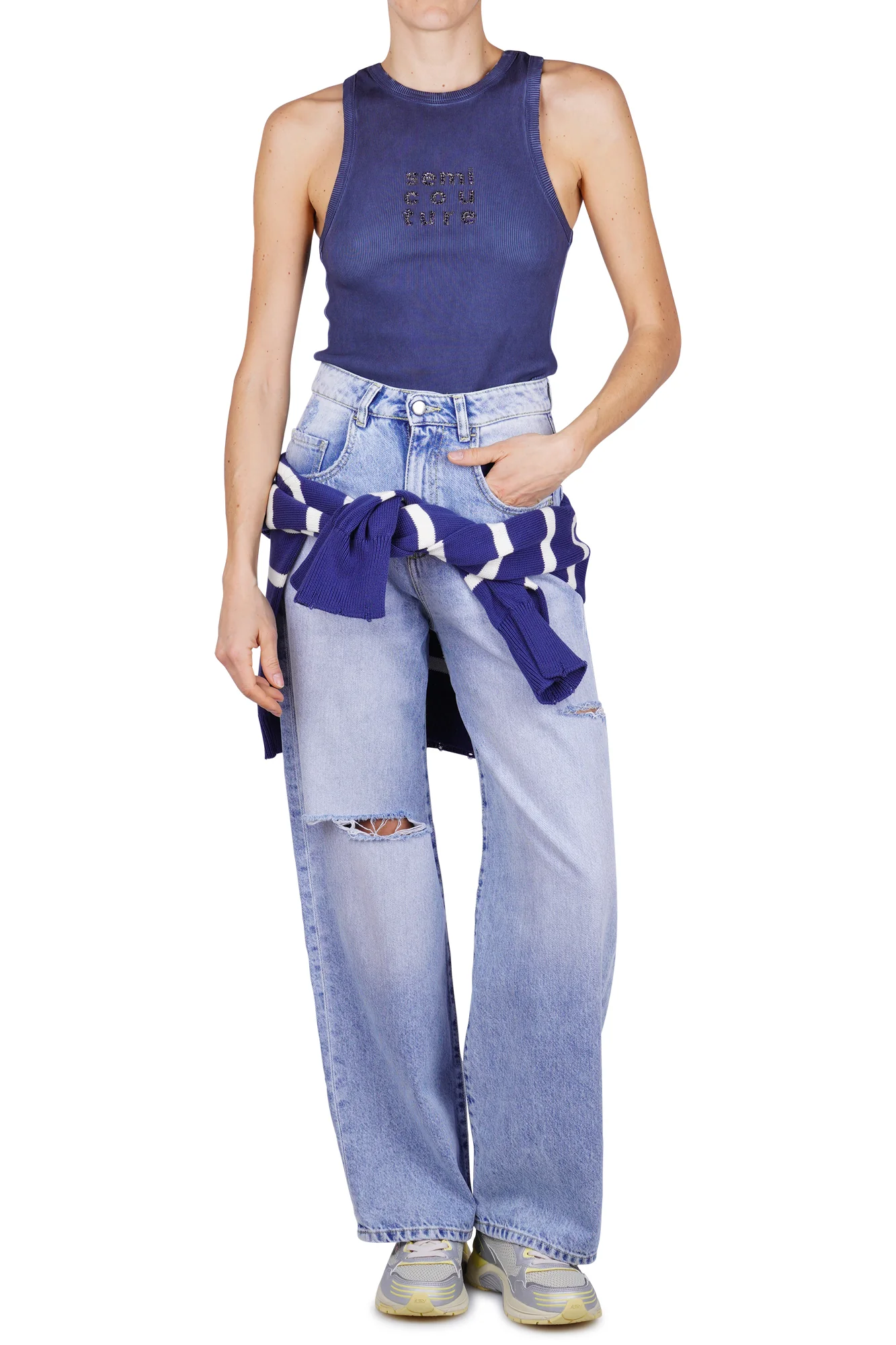 Semi Couture - Top - 470946 - Blu - Image 2