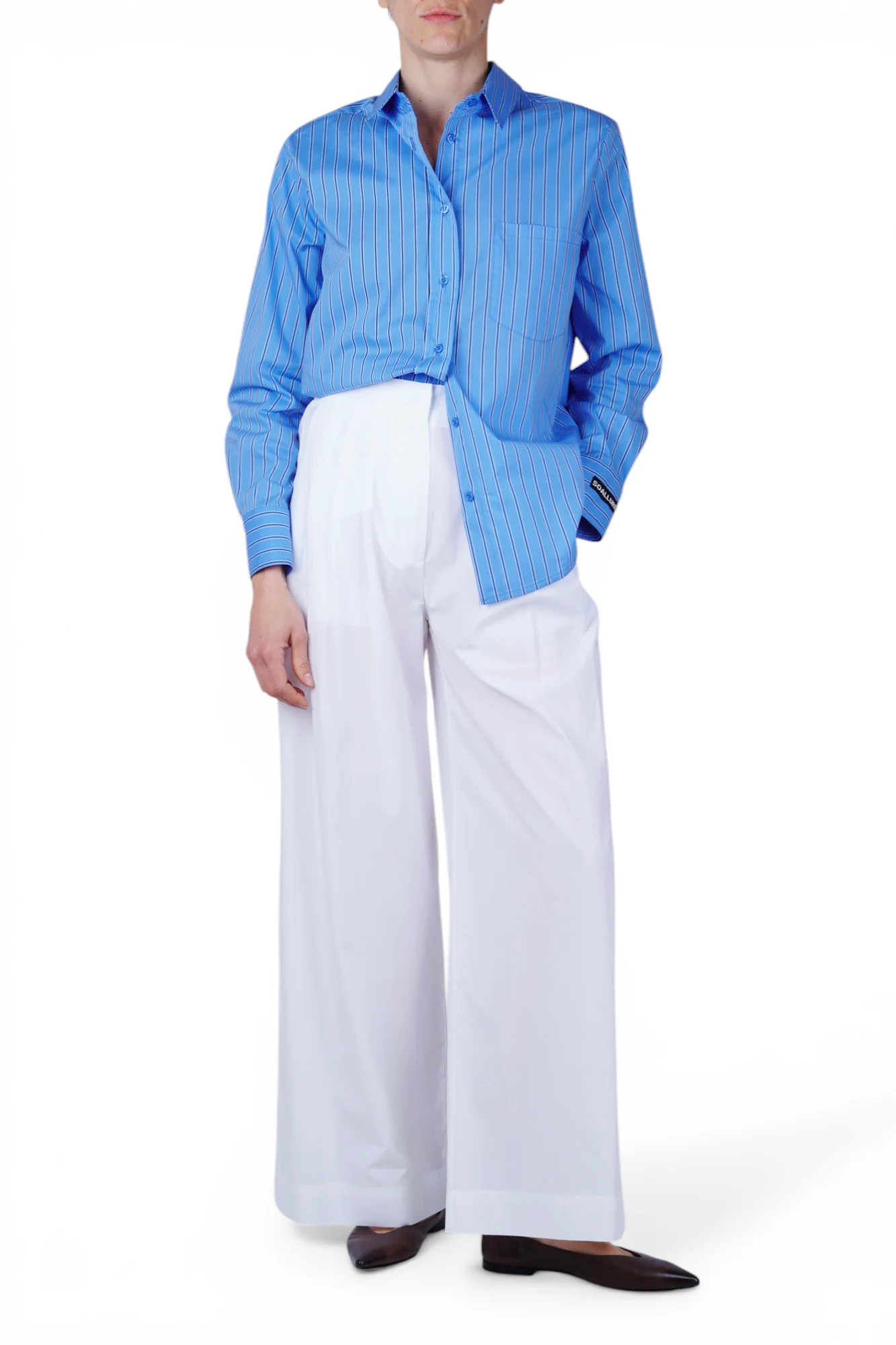 So Allure - Camicia - 470028 - Bianco/Azzurro - Image 2