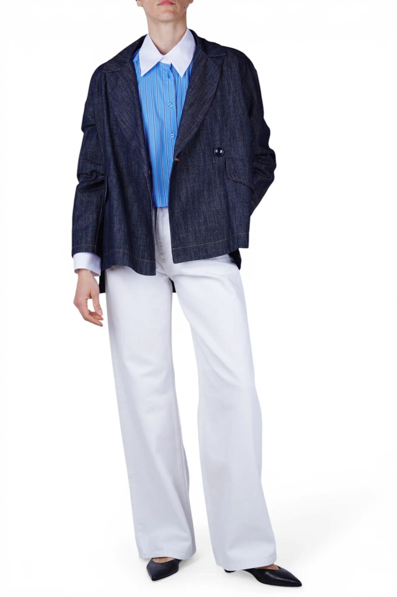 So Allure - Camicia - 470047 - Bianco/Azzurro - Image 2
