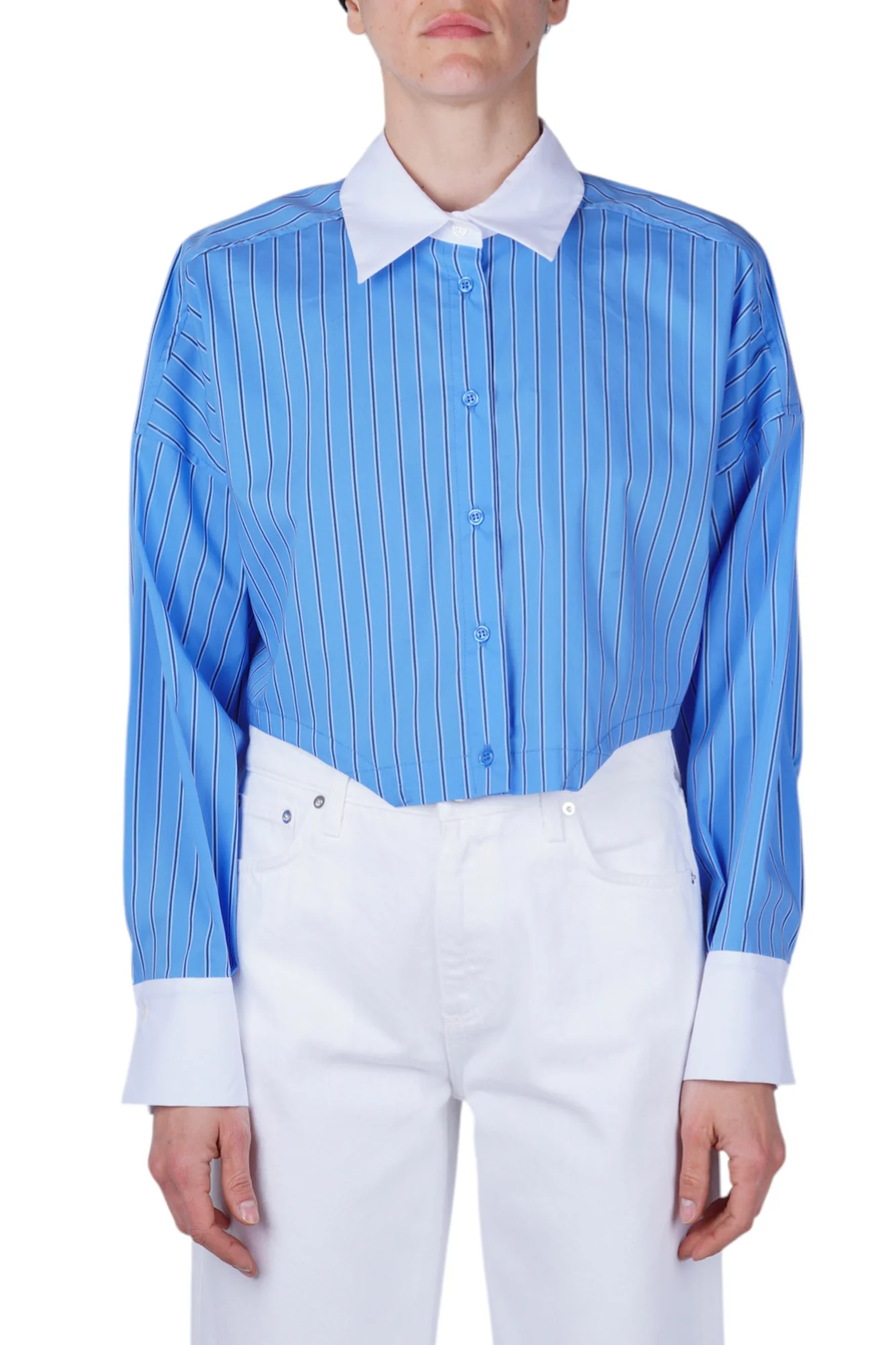 So Allure - Camicia - 470047 - Bianco/Azzurro - Image 3