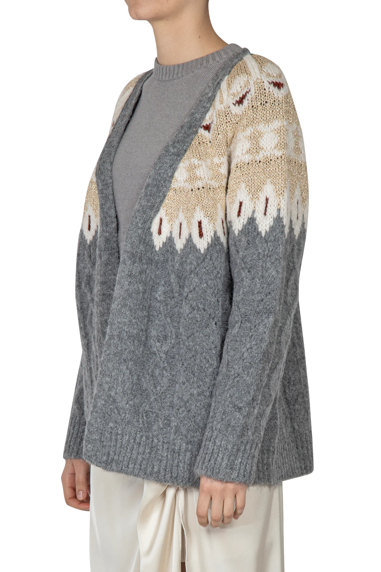 So Allure - Cardigan - 441907 - Grigio - Image 4