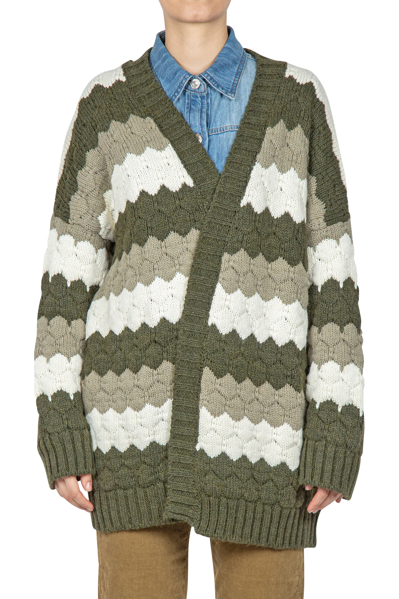 So Allure - Cardigan - 441922 - Verde/Panna - Image 3