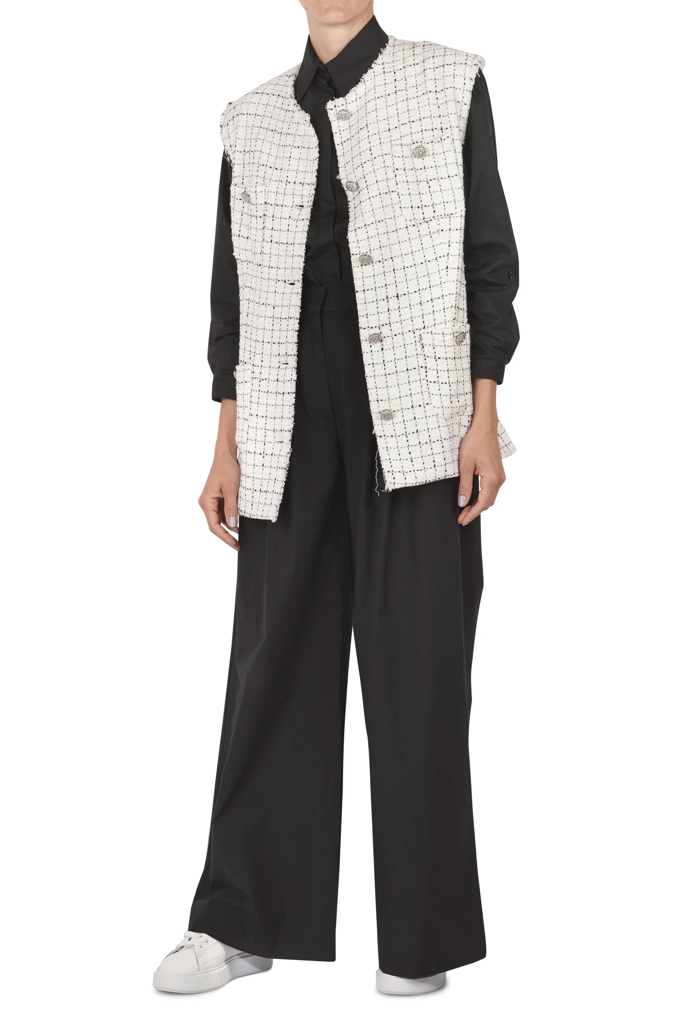 So Allure - Gilet - 451642 - Bianco/Nero - Image 2