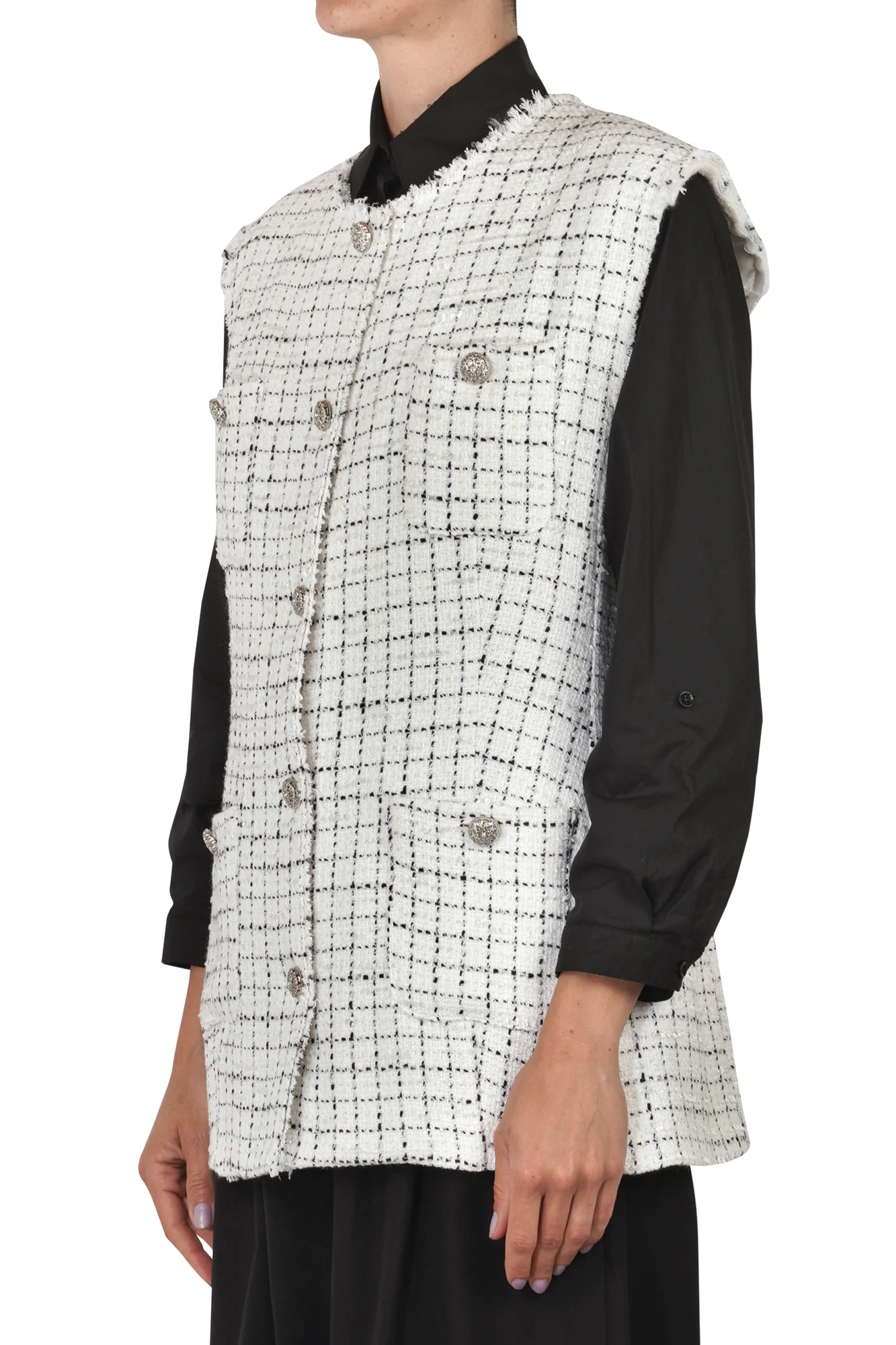 So Allure - Gilet - 451642 - Bianco/Nero - Image 4