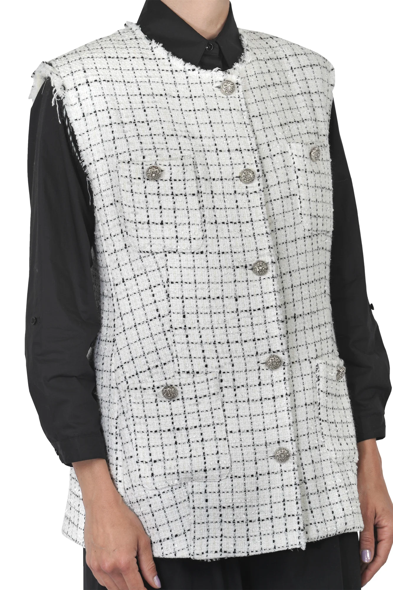 So Allure - Gilet - 451642 - Bianco/Nero - Image 6