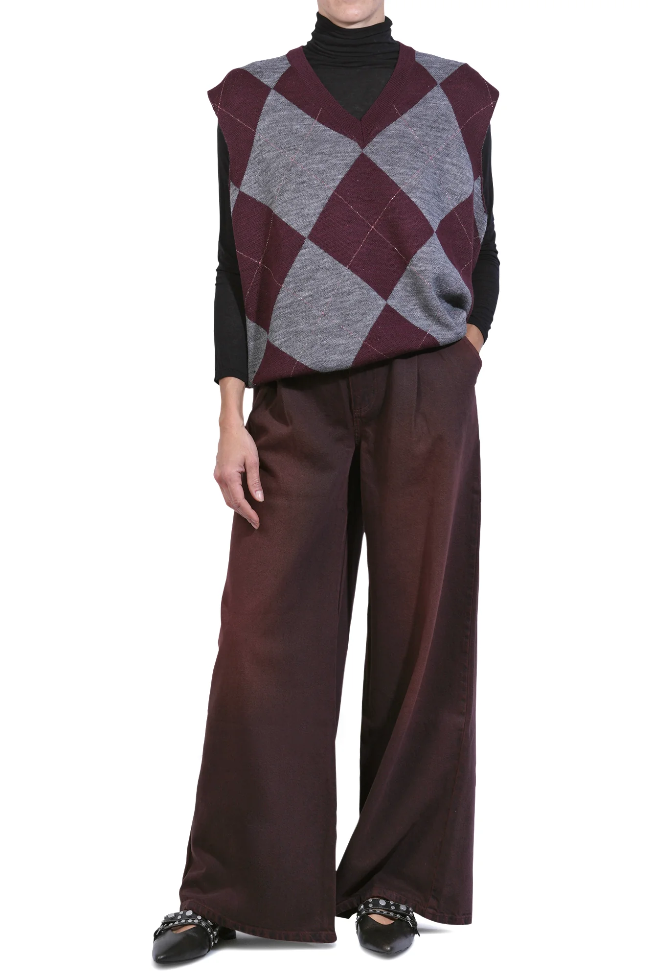 So Allure - Pantalone - 460552 - Bordeaux - Image 2