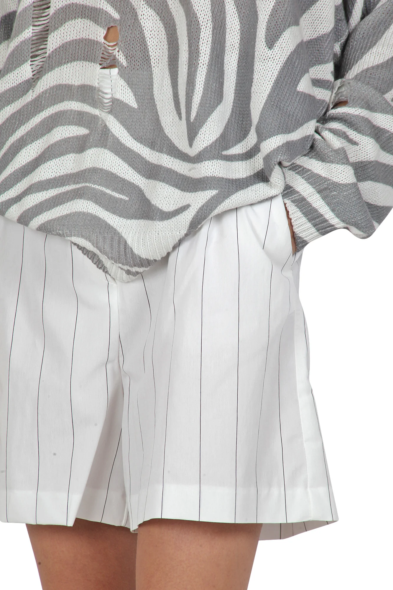 So Allure - Shorts - 430901 - Bianco/Nero - Image 6