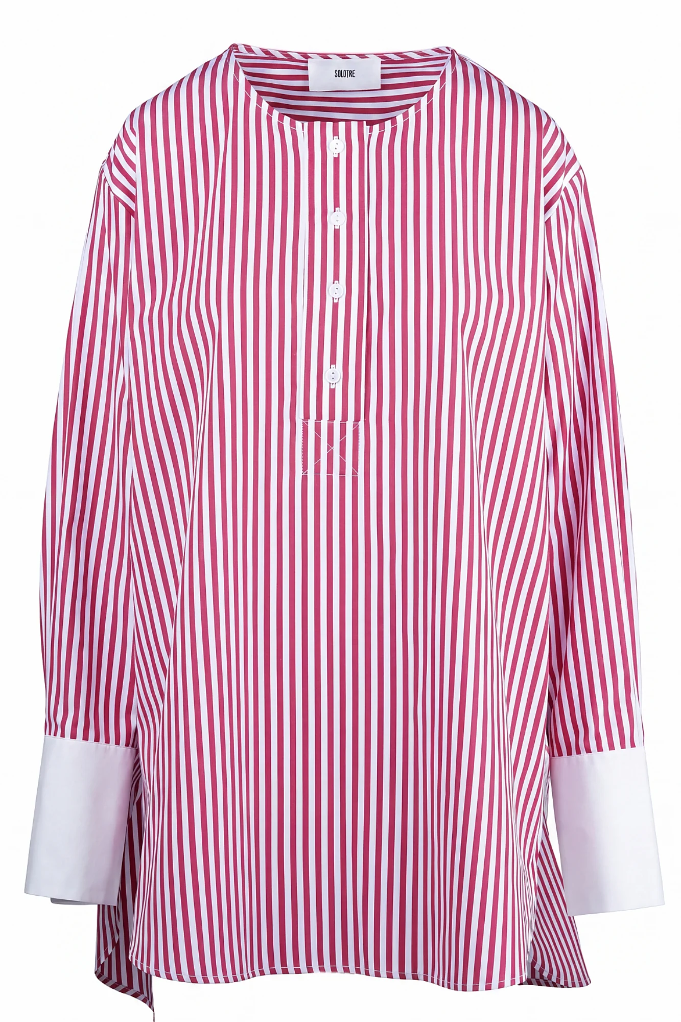 Solotre - Camicia - 470677 - Bianco/Rosso