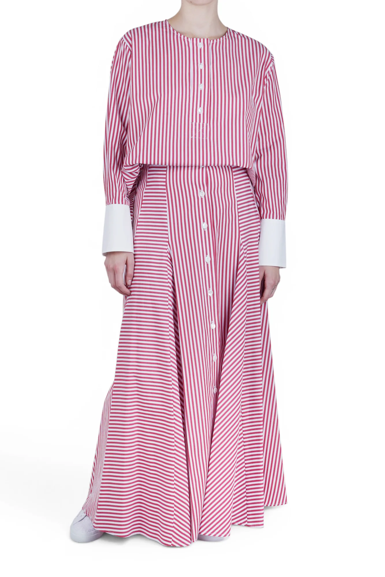 Solotre - Camicia - 470677 - Bianco/Rosso - Image 2