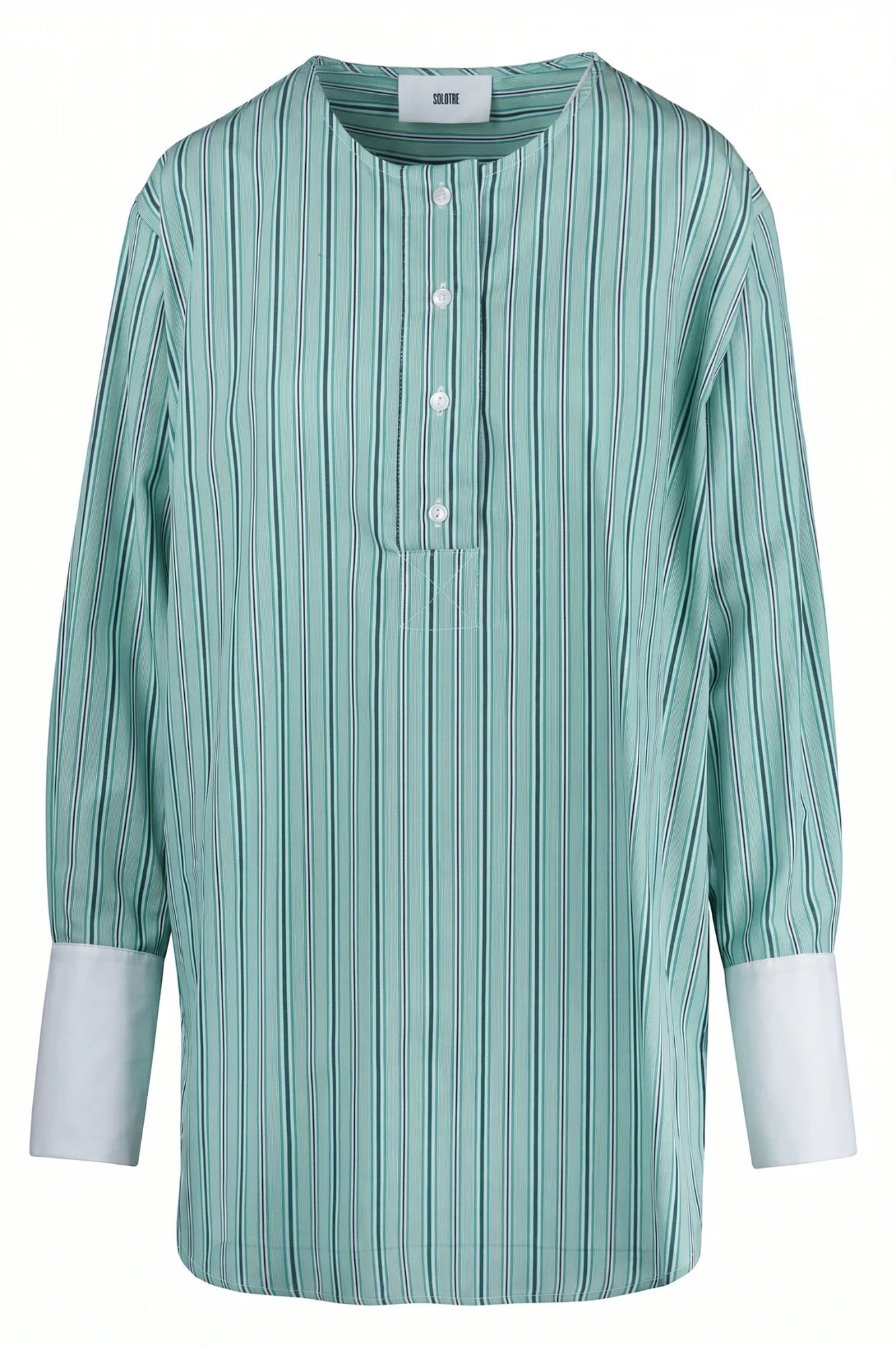 Solotre - Camicia - 470677 - Bianco/Verde