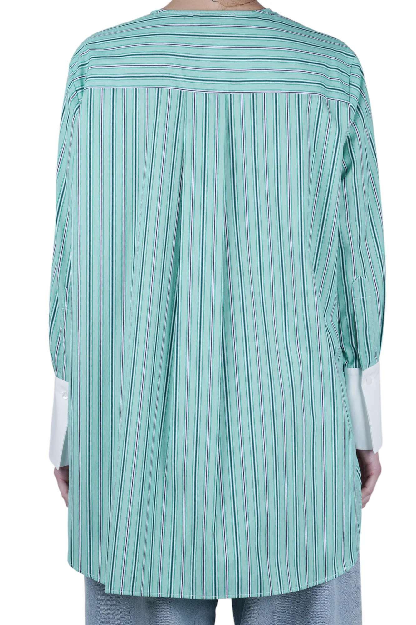 Solotre - Camicia - 470677 - Bianco/Verde - Image 5