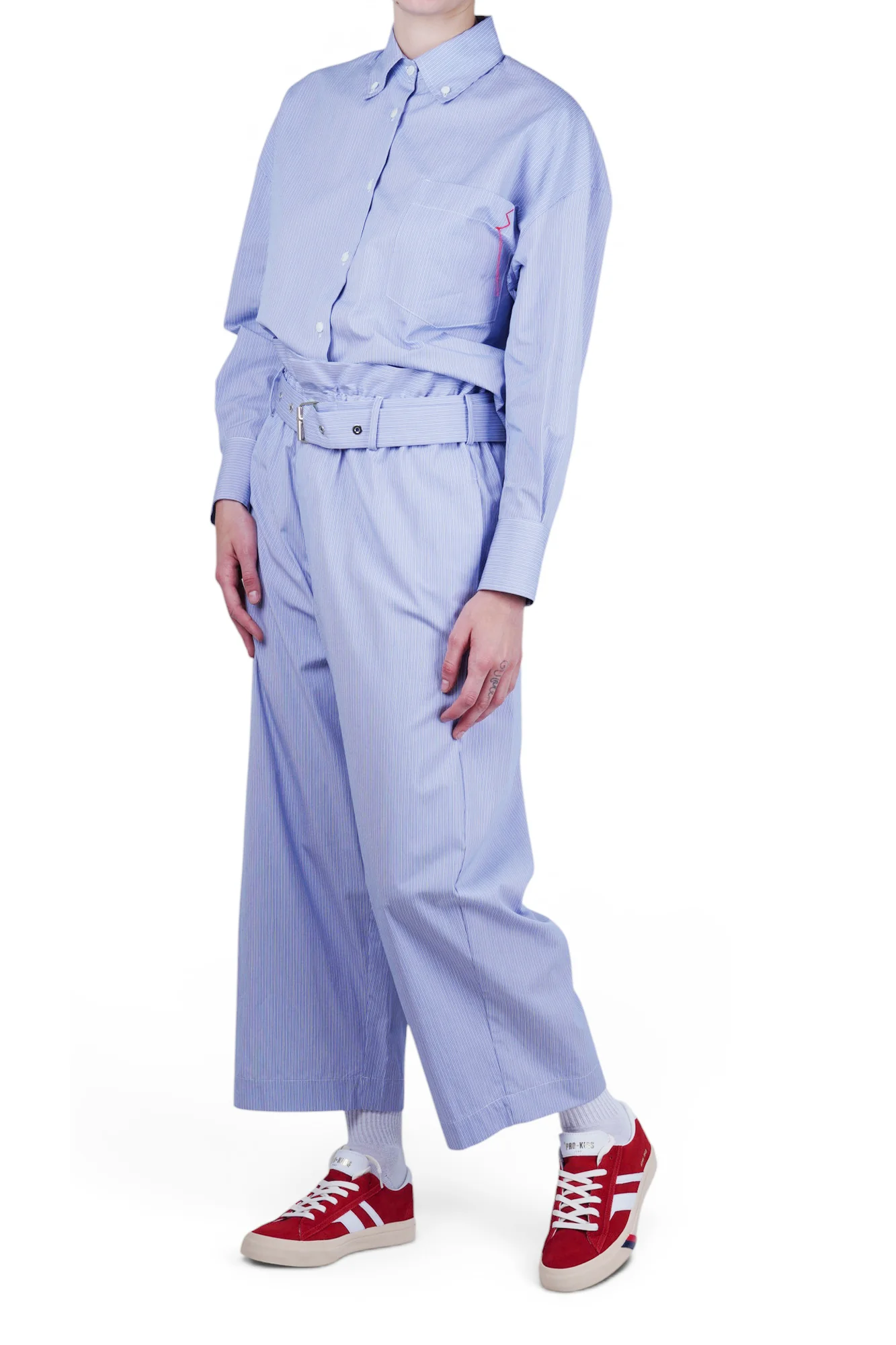 Solotre - Camicia - 470680 - Bianco/Azzurro - Image 2