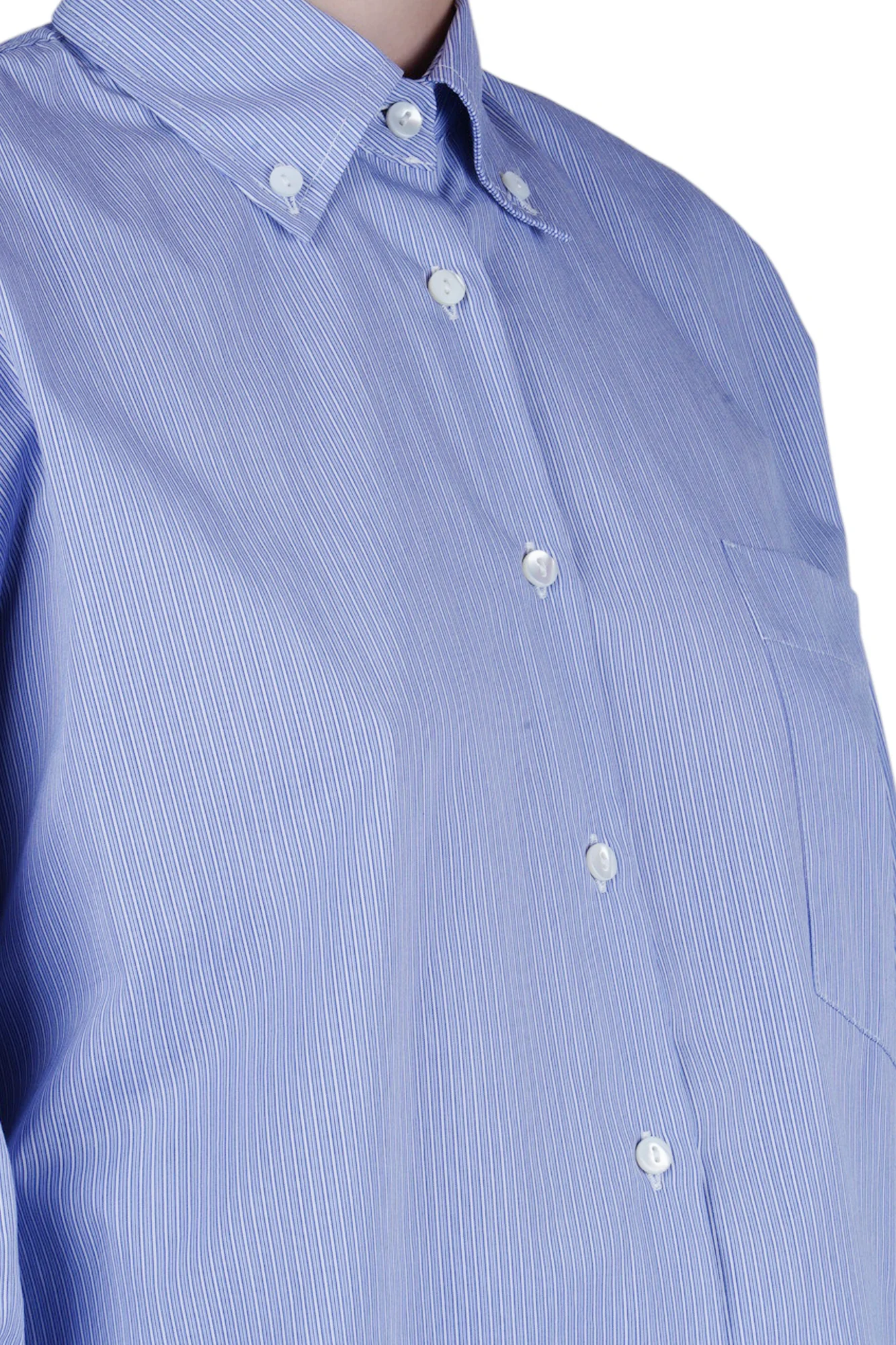 Solotre - Camicia - 470680 - Bianco/Azzurro - Image 6