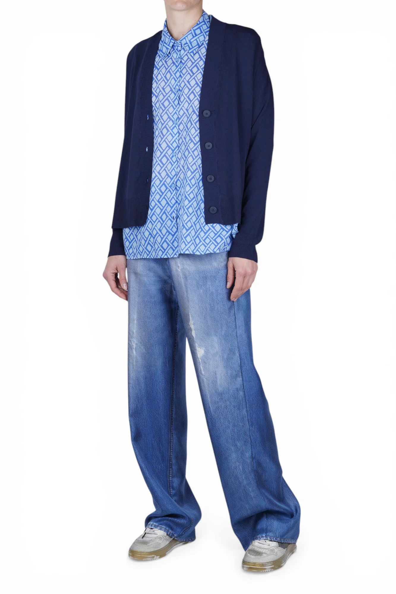 Solotre - Cardigan - 470700 - Blu - Image 2
