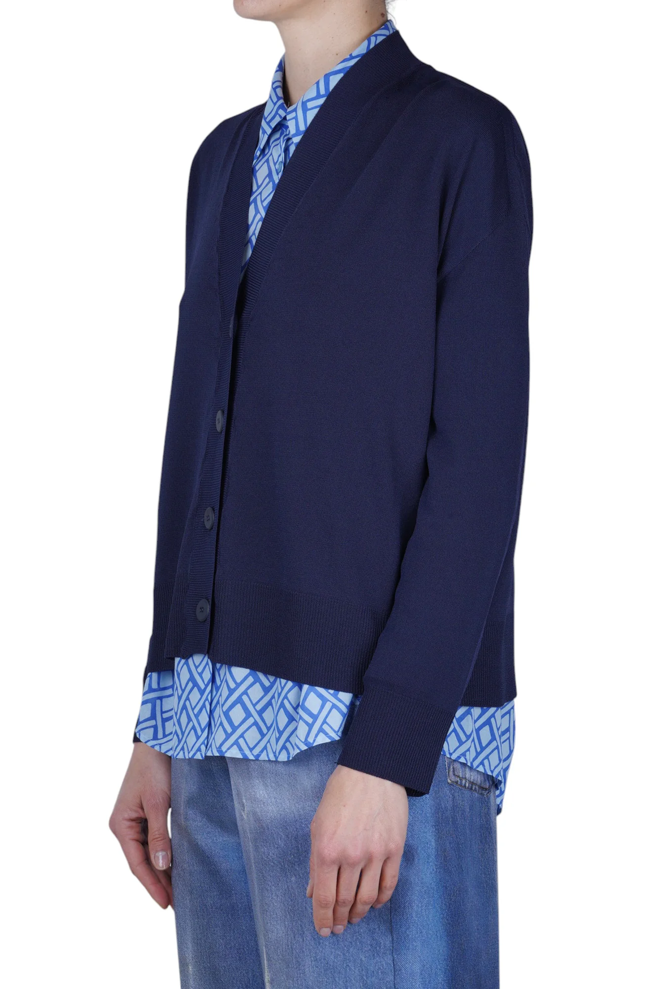 Solotre - Cardigan - 470700 - Blu - Image 4
