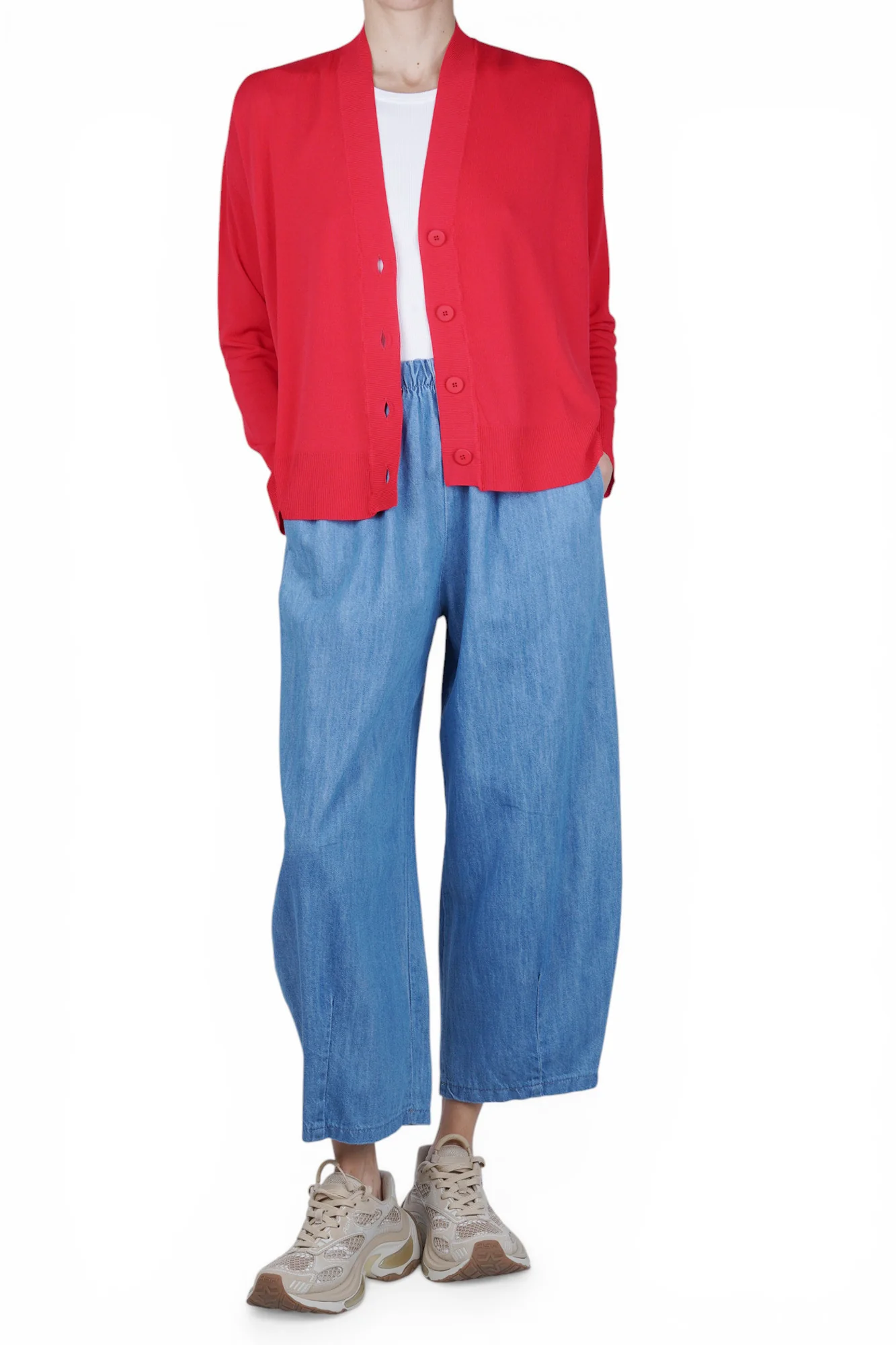Solotre - Cardigan - 470700 - Rosso - Image 2