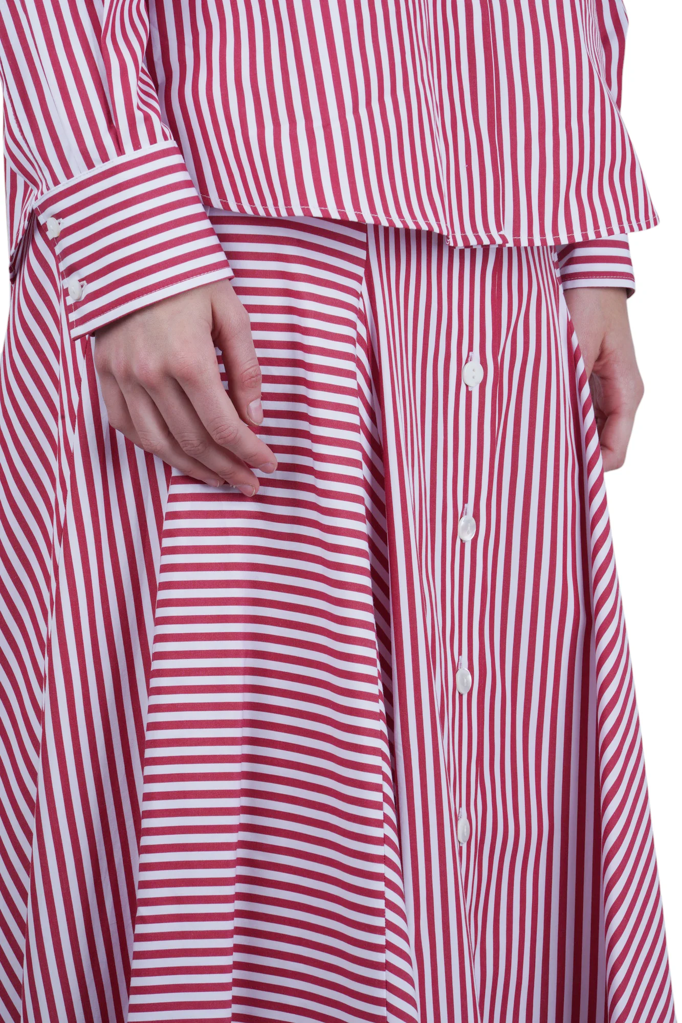 Solotre - Gonna - 470690 - Bianco/Rosso - Image 6